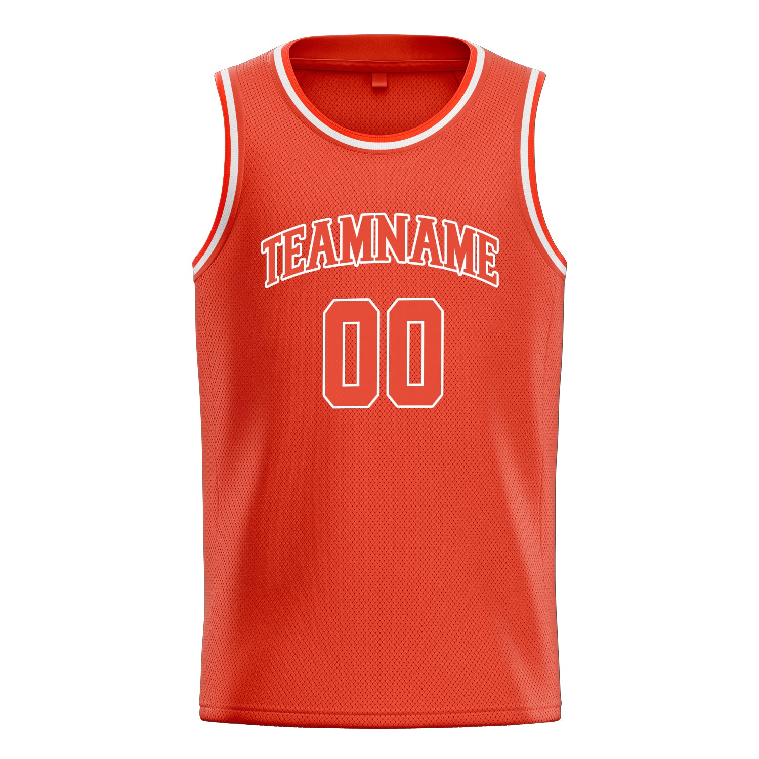 Benutzerdefiniertes Professionelles Orange Weiß Basketballtrikot