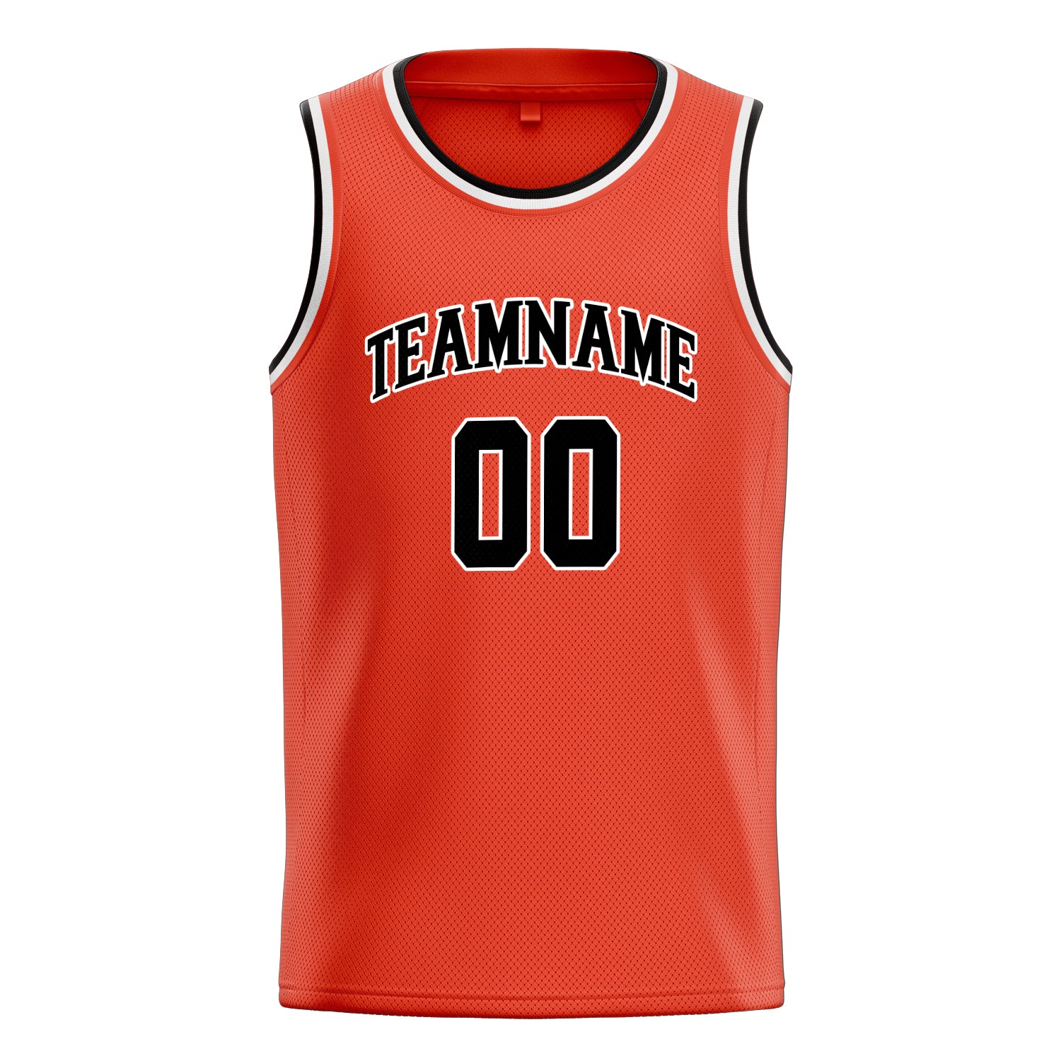 Benutzerdefiniertes Professionelles Orange Schwarz Basketballtrikot