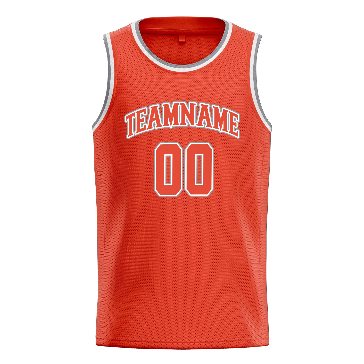 Benutzerdefiniertes Professionelles Orange Weiß Basketballtrikot