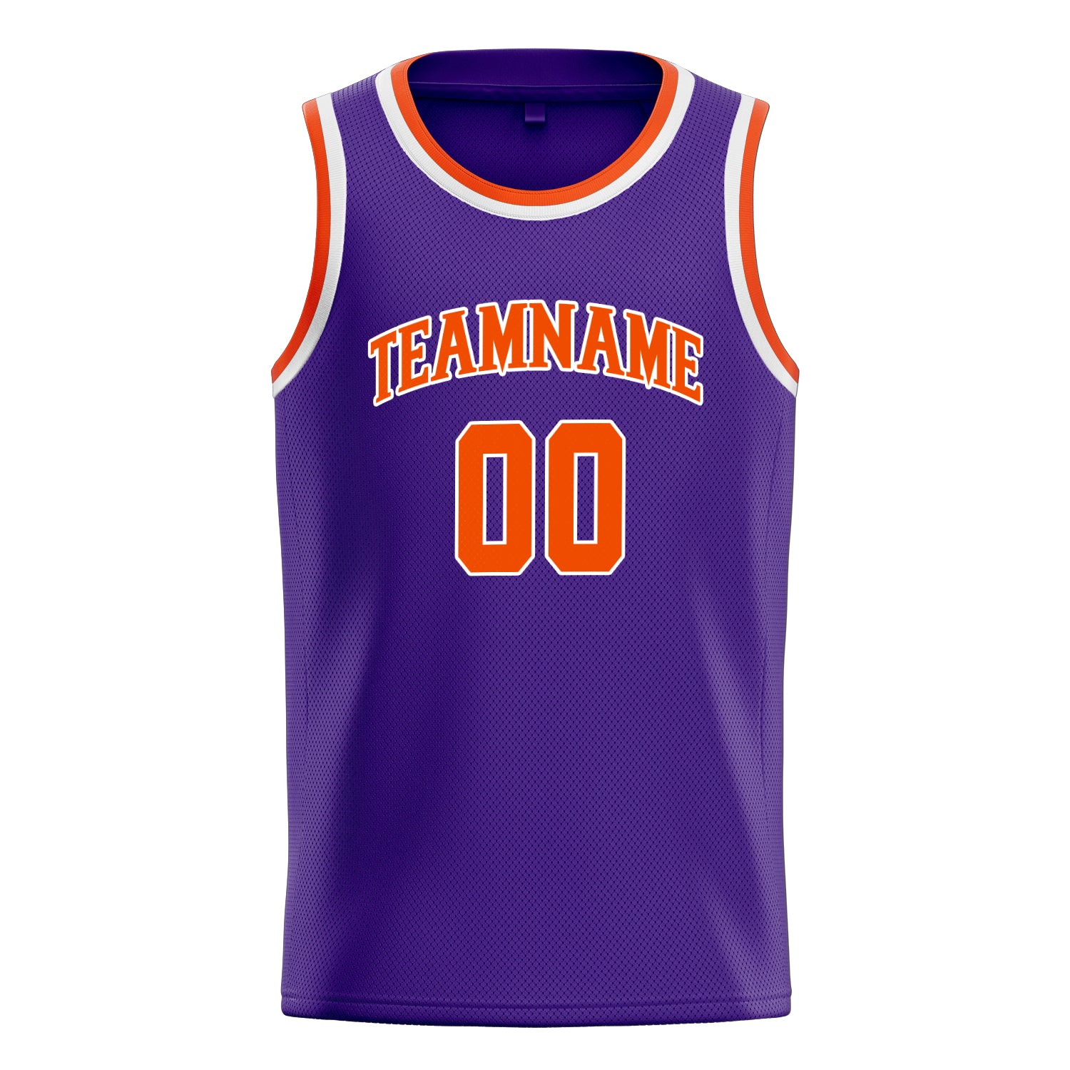 Benutzerdefiniertes Professionelles Lila Orange Basketballtrikot