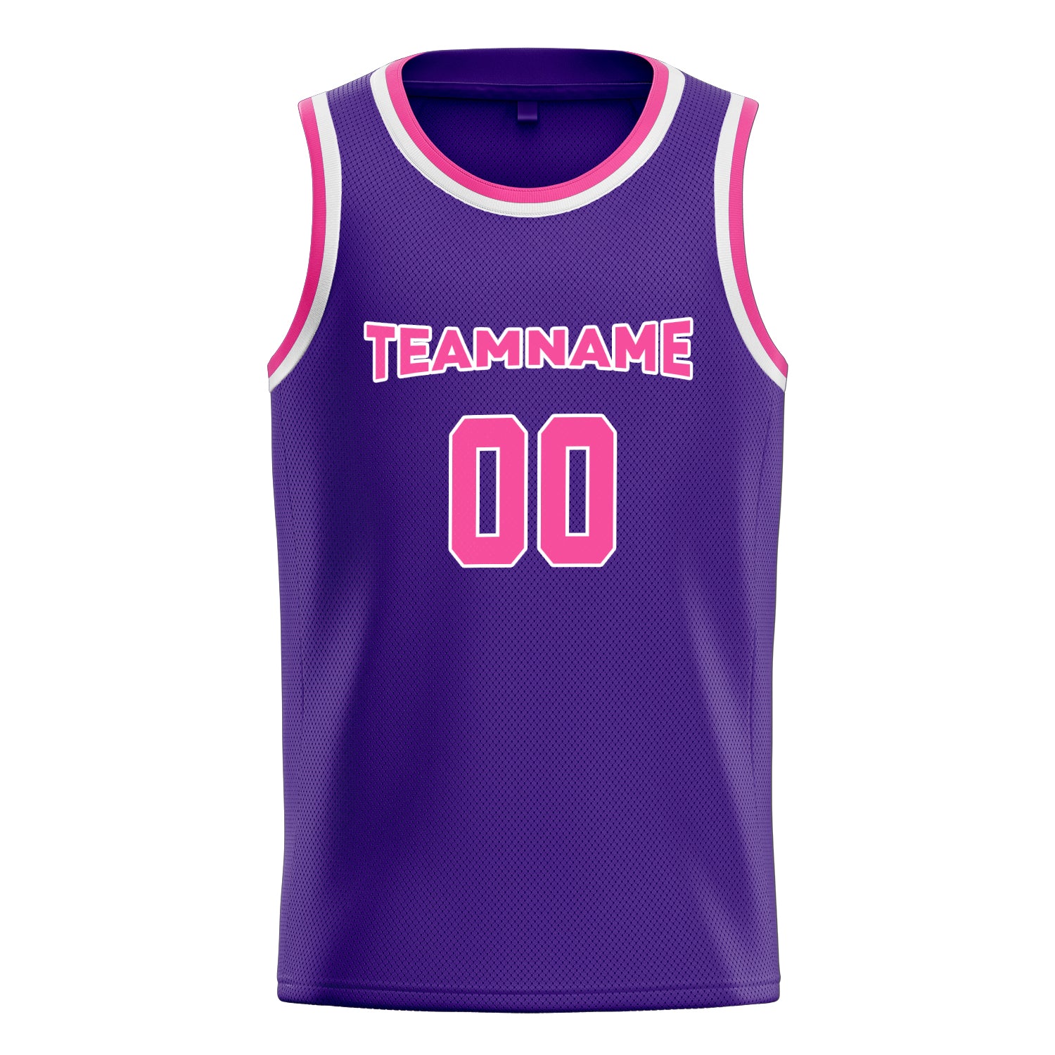 Benutzerdefiniertes Professionelles Lila Rosa Basketballtrikot