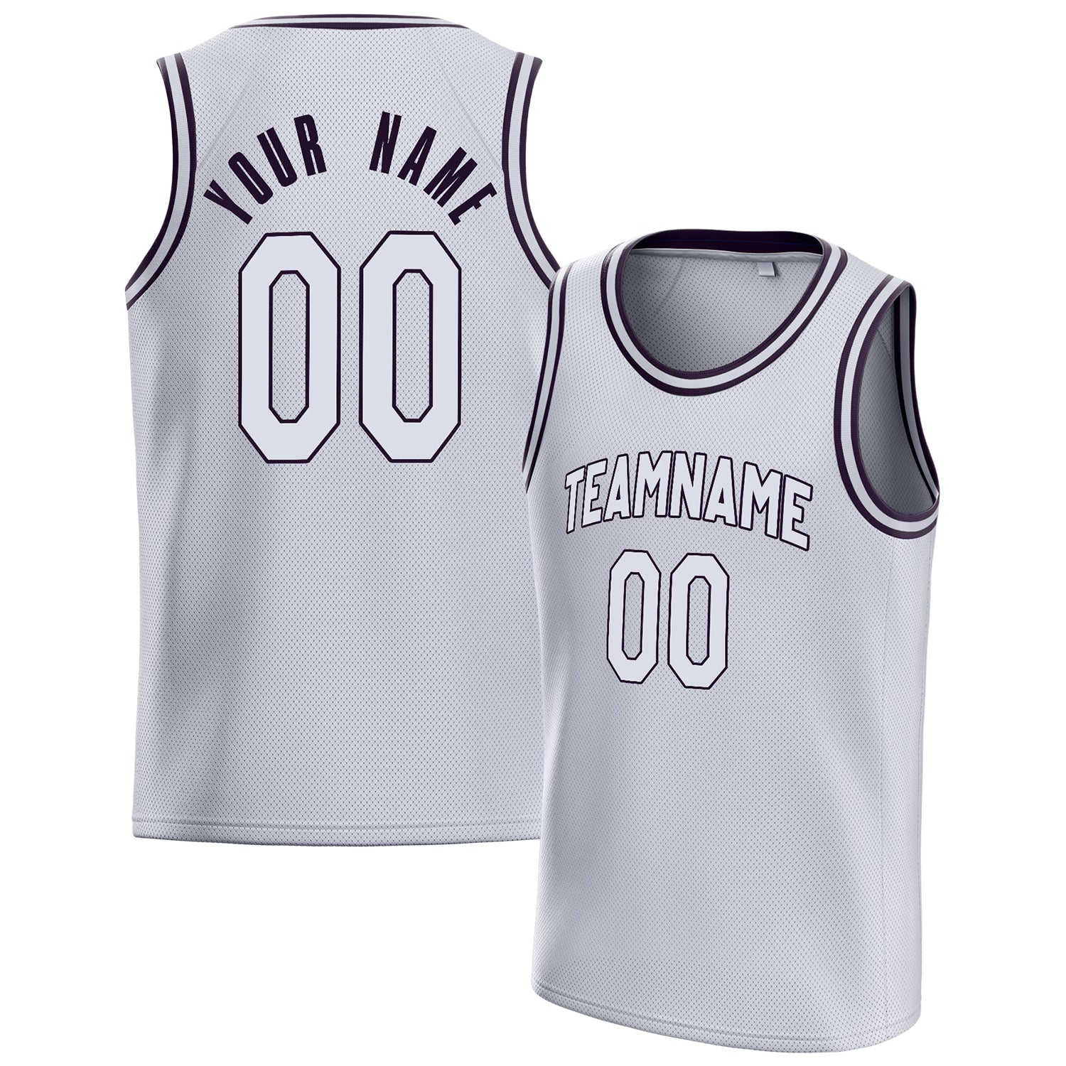 Benutzerdefiniertes Professionelles Weiß Schwarz Basketballtrikot BS01240621KZ186