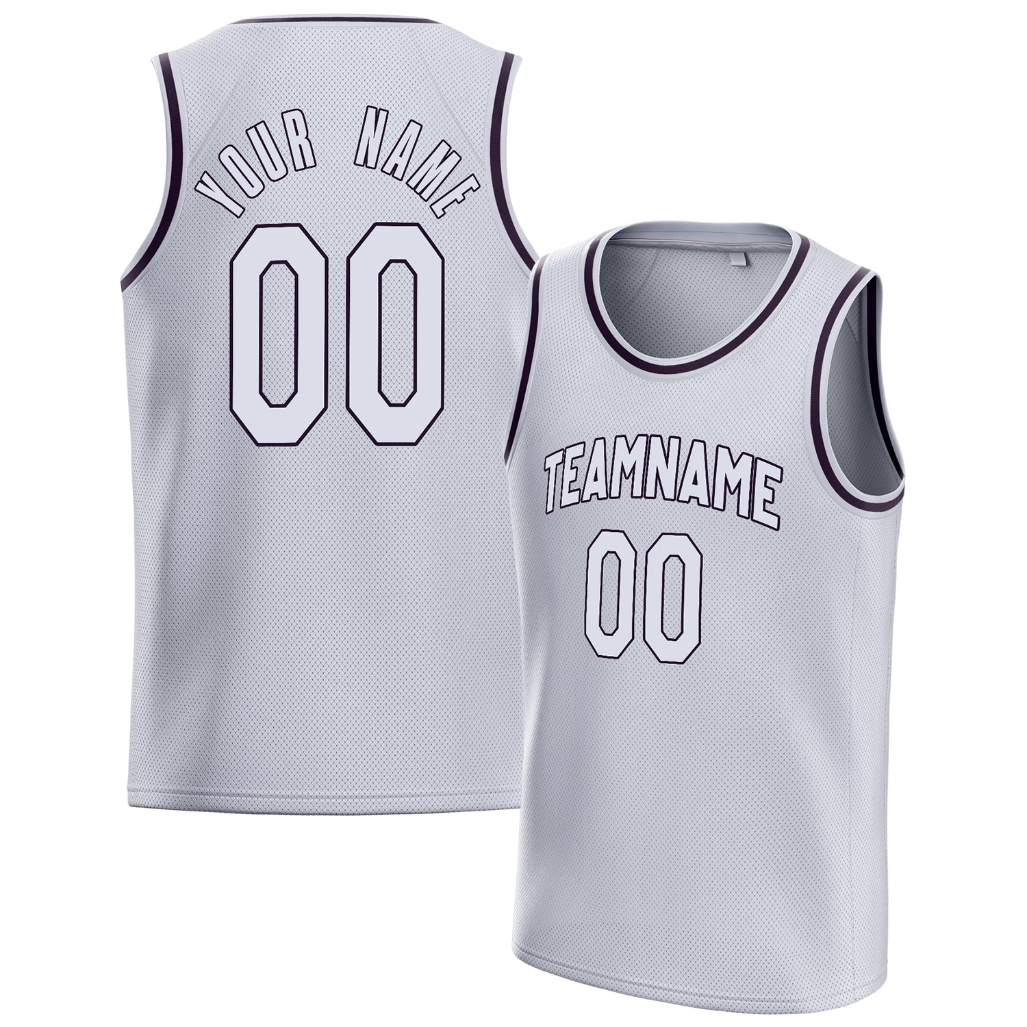 Benutzerdefiniertes Professionelles Weiß Schwarz Basketballtrikot BS01240621KZ194