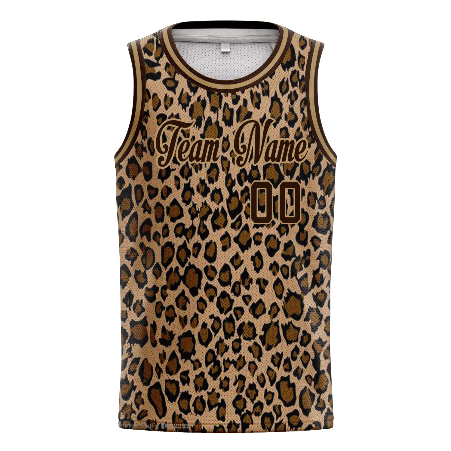 Benutzerdefiniertes Professionelles Braun Altgold Basketballtrikot