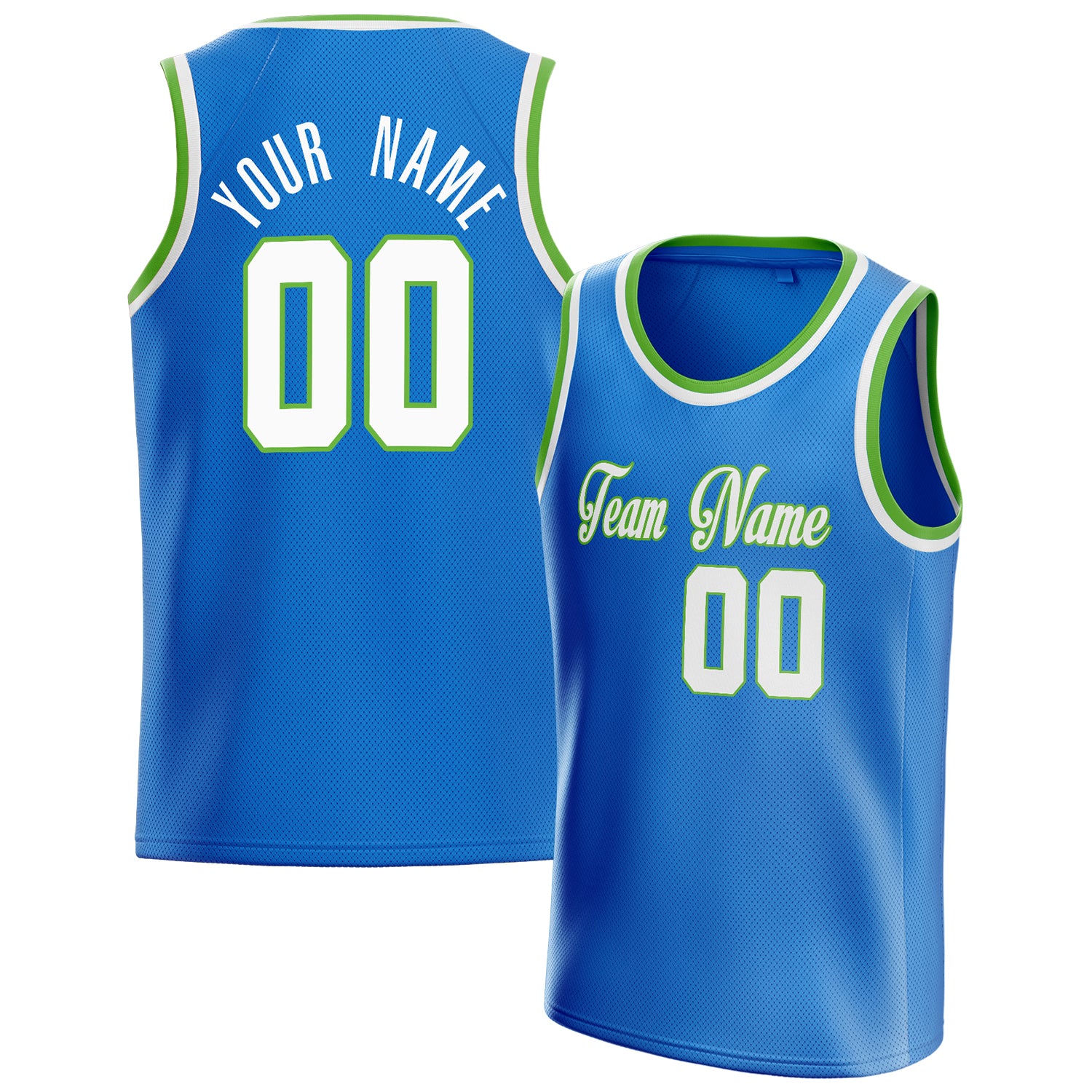 Benutzerdefiniertes Professionelles Blau Weiß Basketballtrikot BS01240621XY024