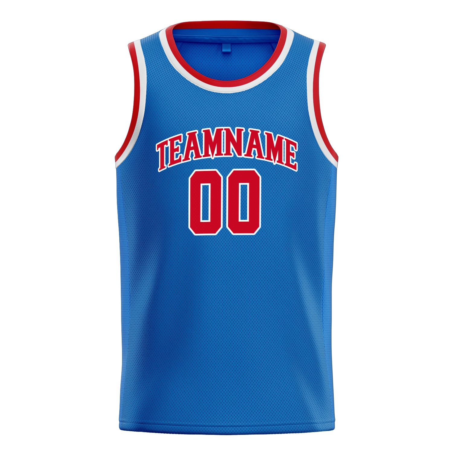 Benutzerdefiniertes Professionelles Blau Rot Basketballtrikot