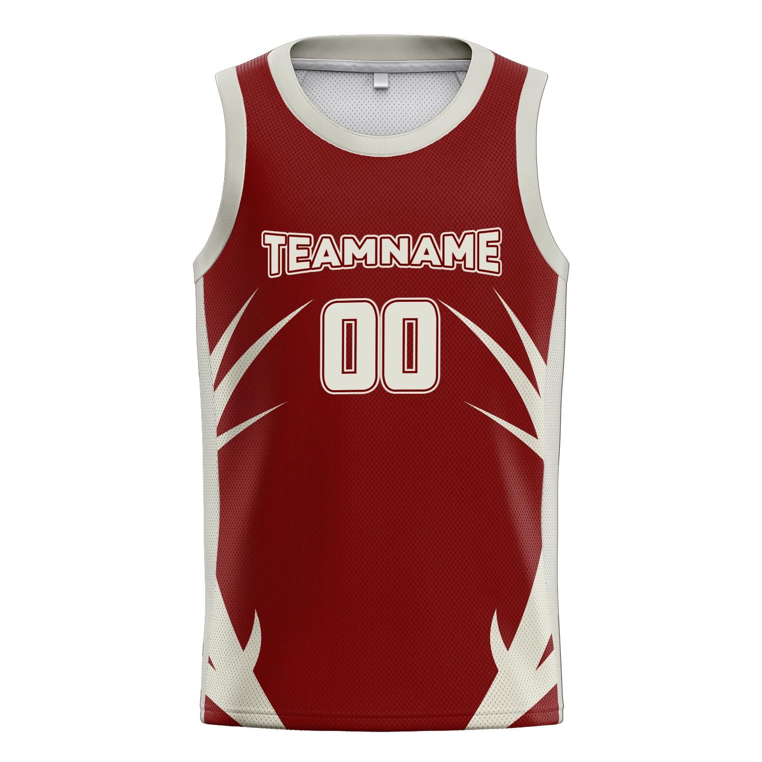 Benutzerdefiniertes Professionelles Kastanienbraun Creme Basketballtrikot