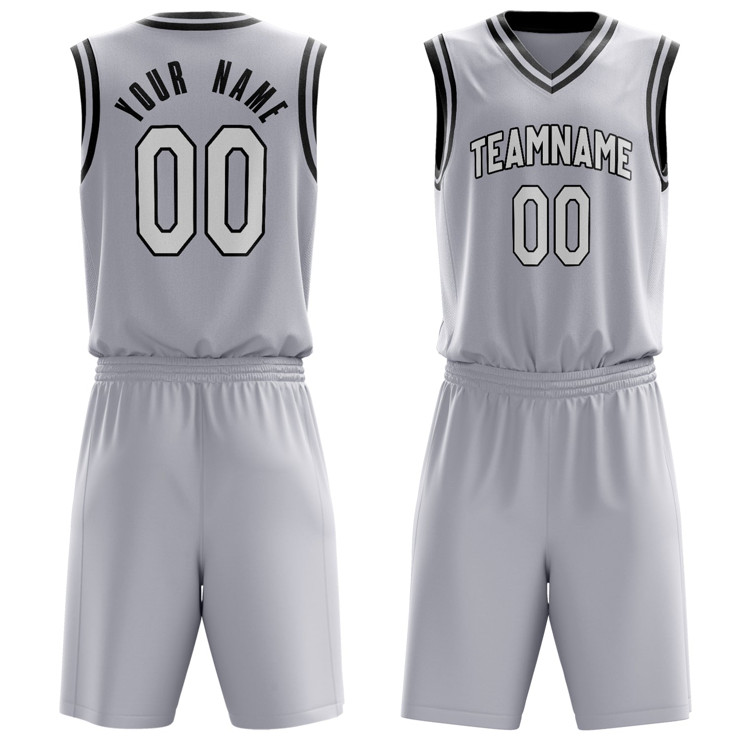 Maßgeschneidertes professionelles Weiß Weiß Basketballtrikot-Set BS03240701JG256