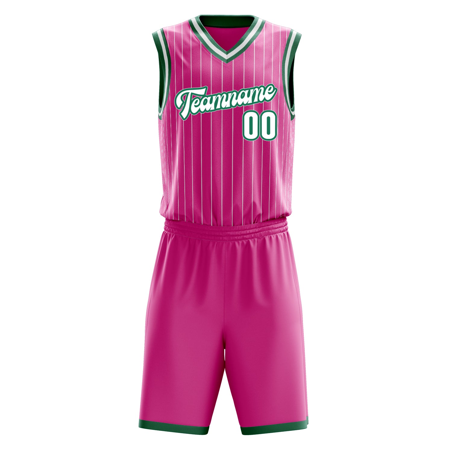 Maßgeschneidertes professionelles Rosa Weiß Basketballtrikot-Set