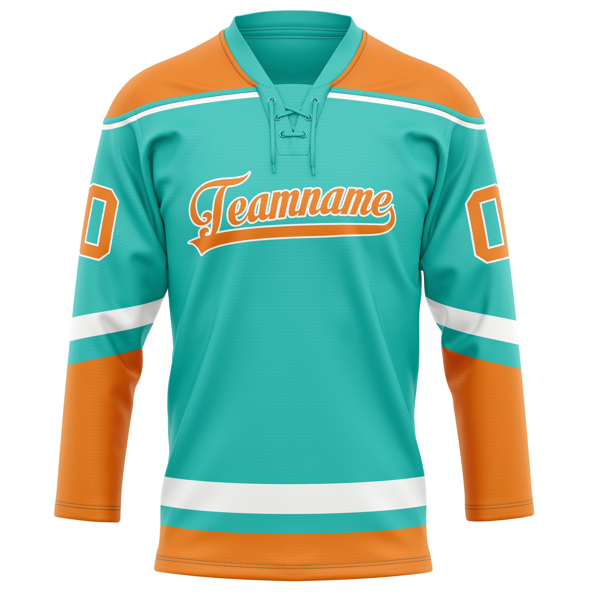 Aqua Orange Eishockey Trikot