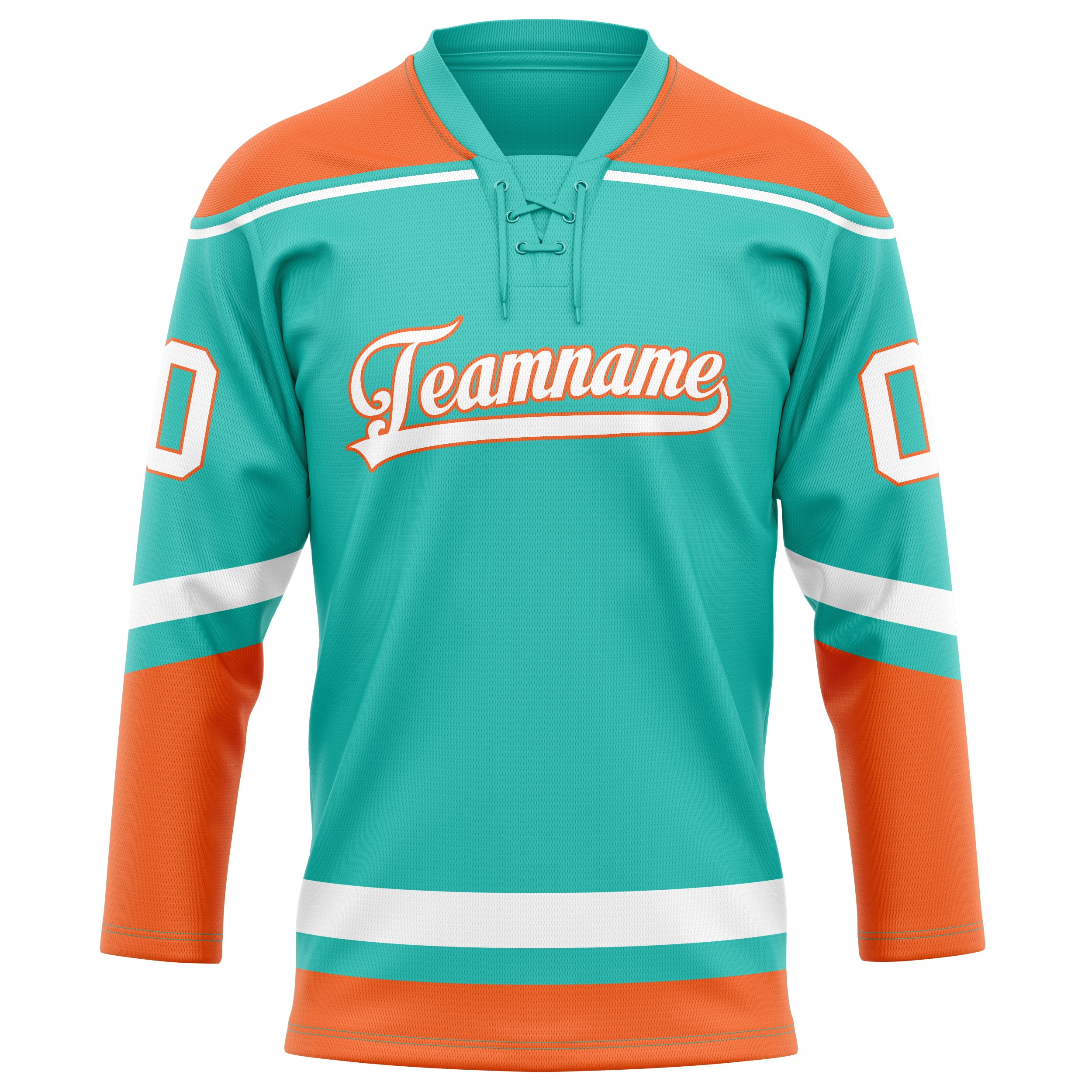 Aqua Orange Eishockey Trikot