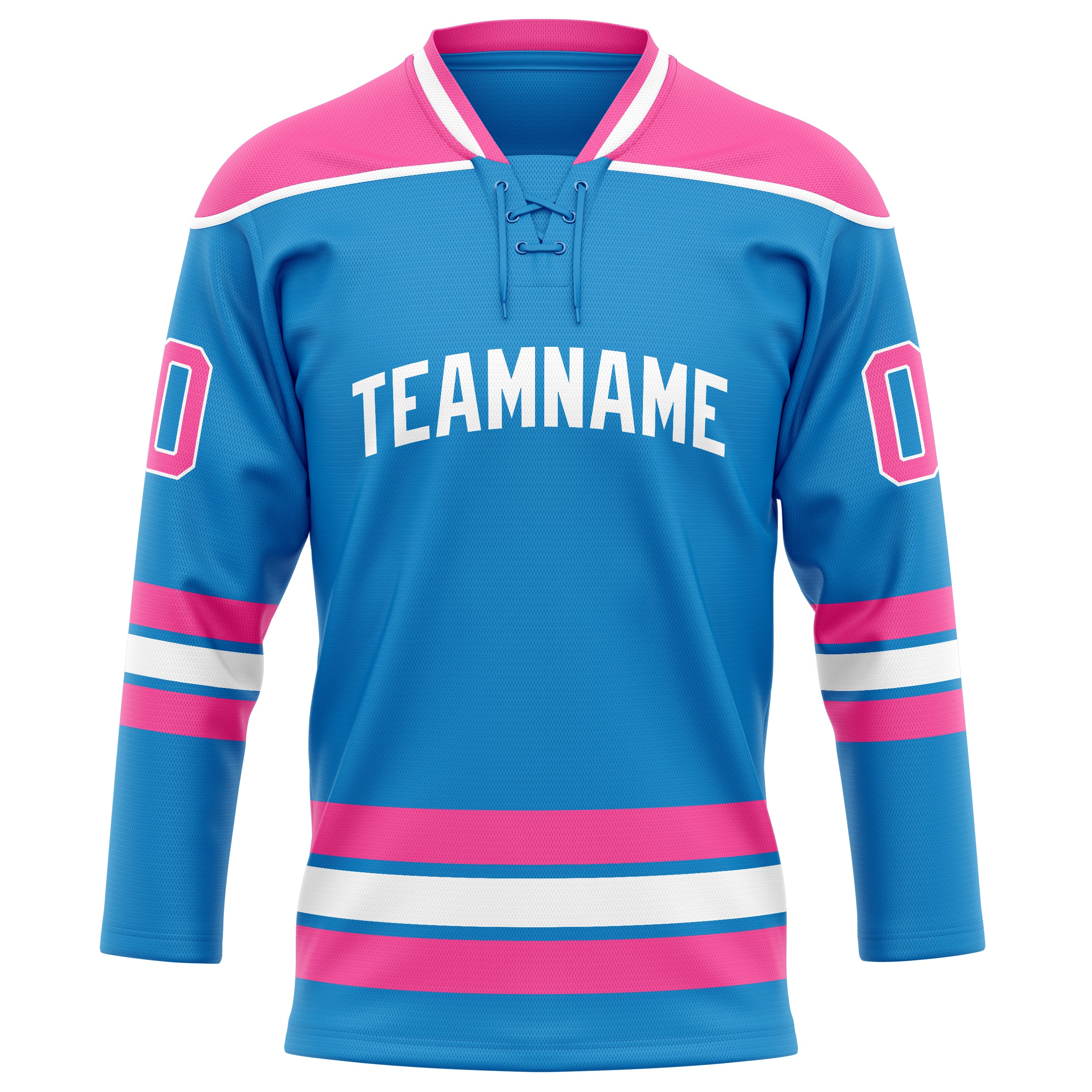 Blau Rosa Eishockey Trikot