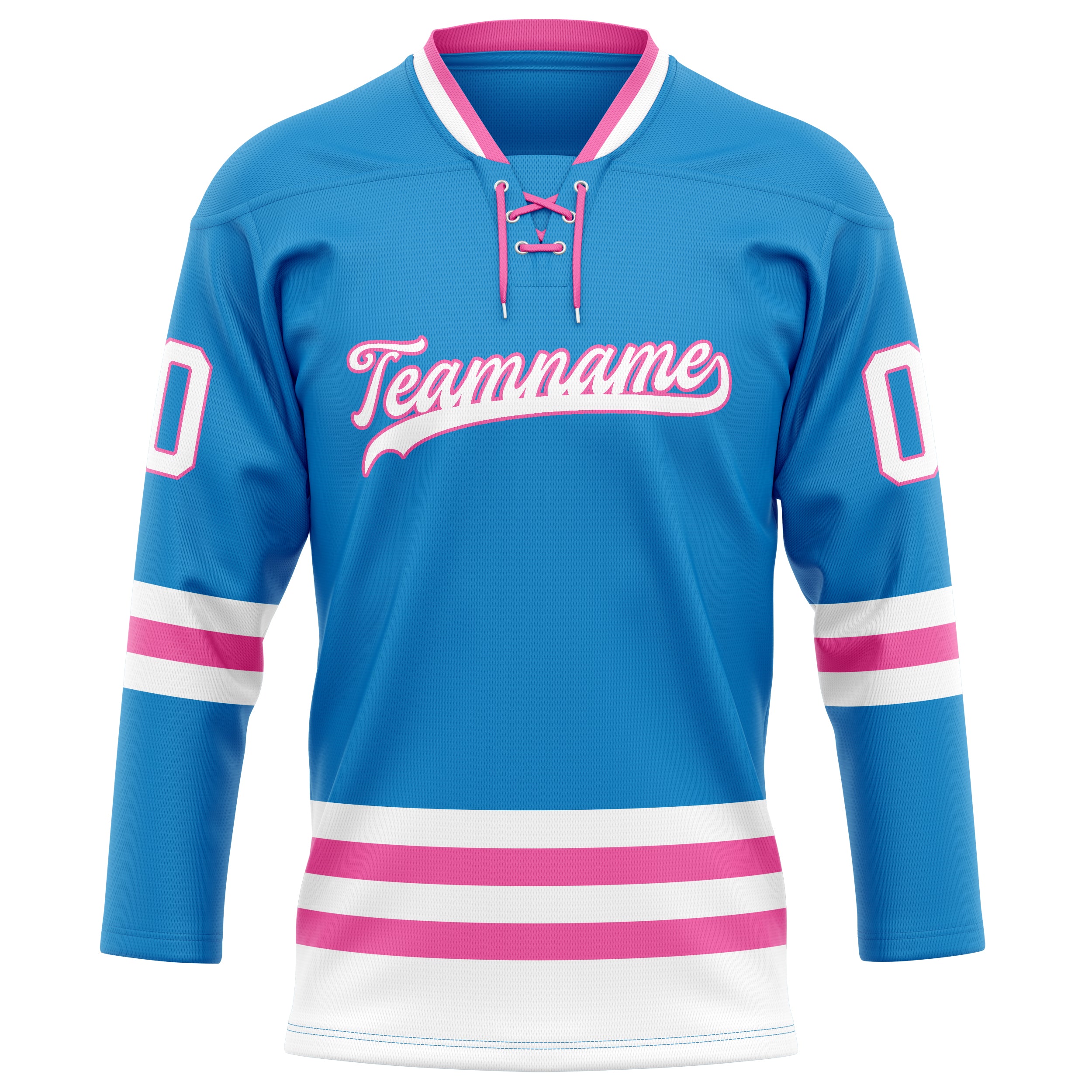 Blau Rosa Eishockey Trikot