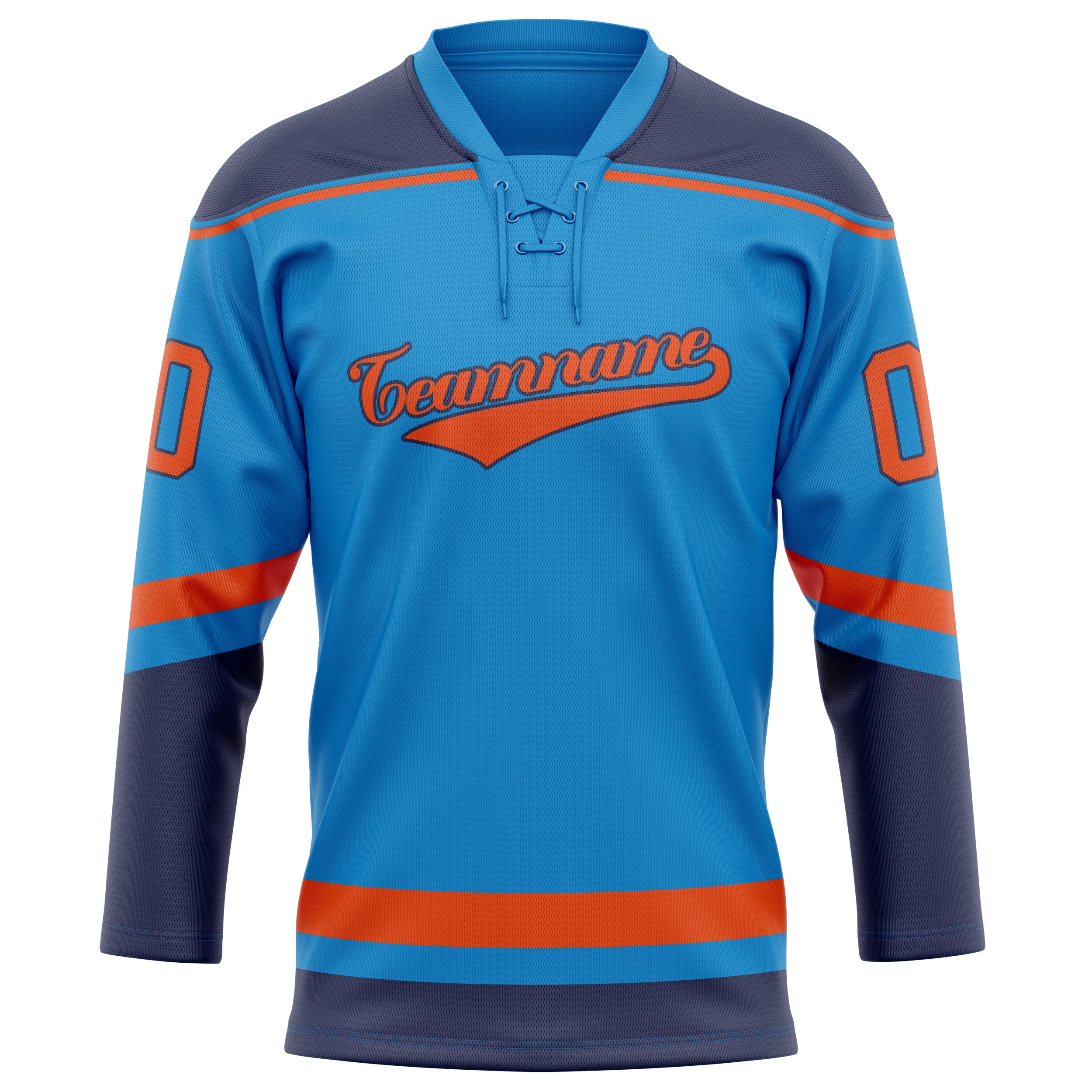 Blau Rot Eishockey Trikot