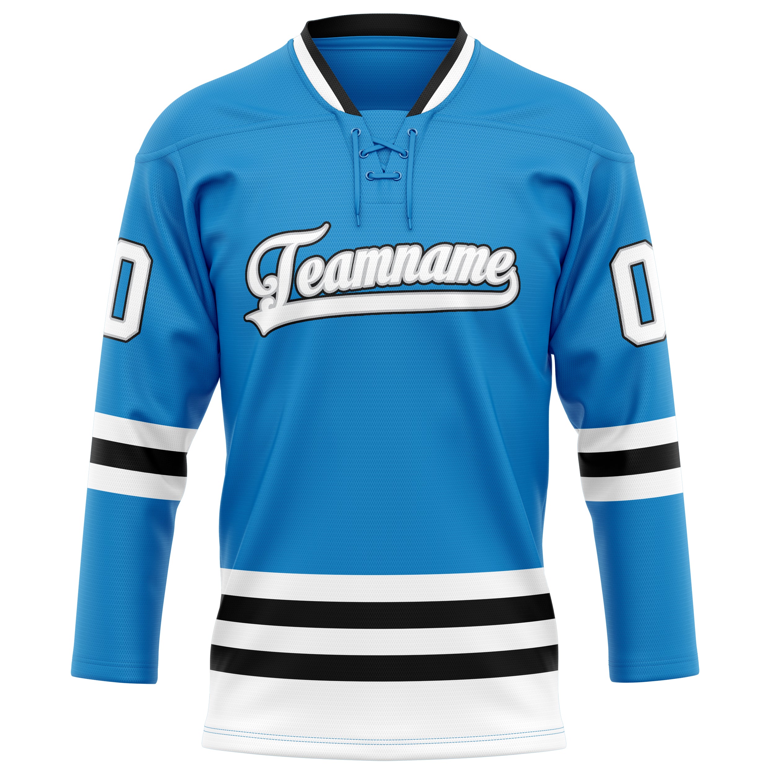 Blau Weiß Eishockey Trikot