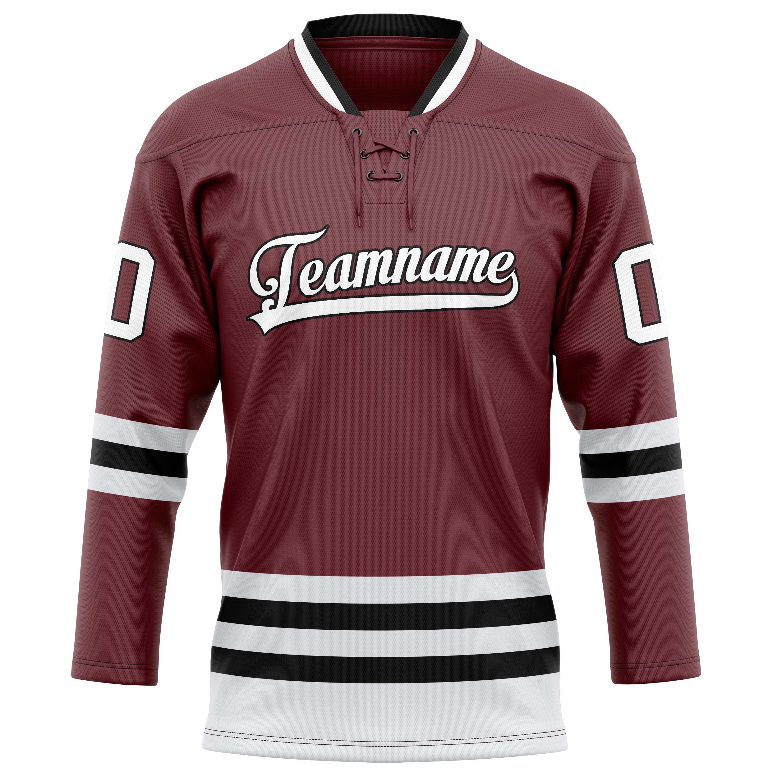 Braun Schwarz Eishockey Trikot