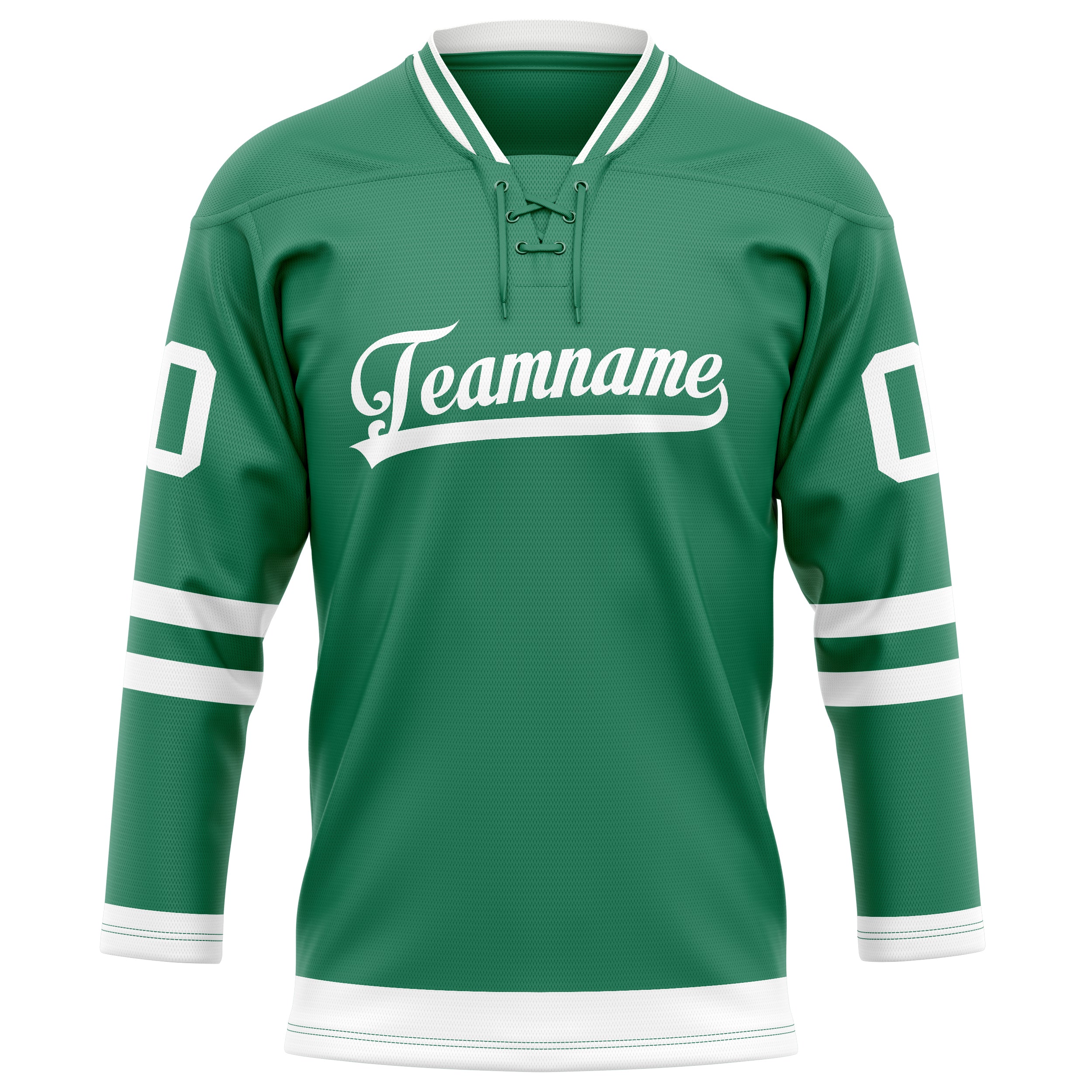 Grün Weiß Eishockey Trikot