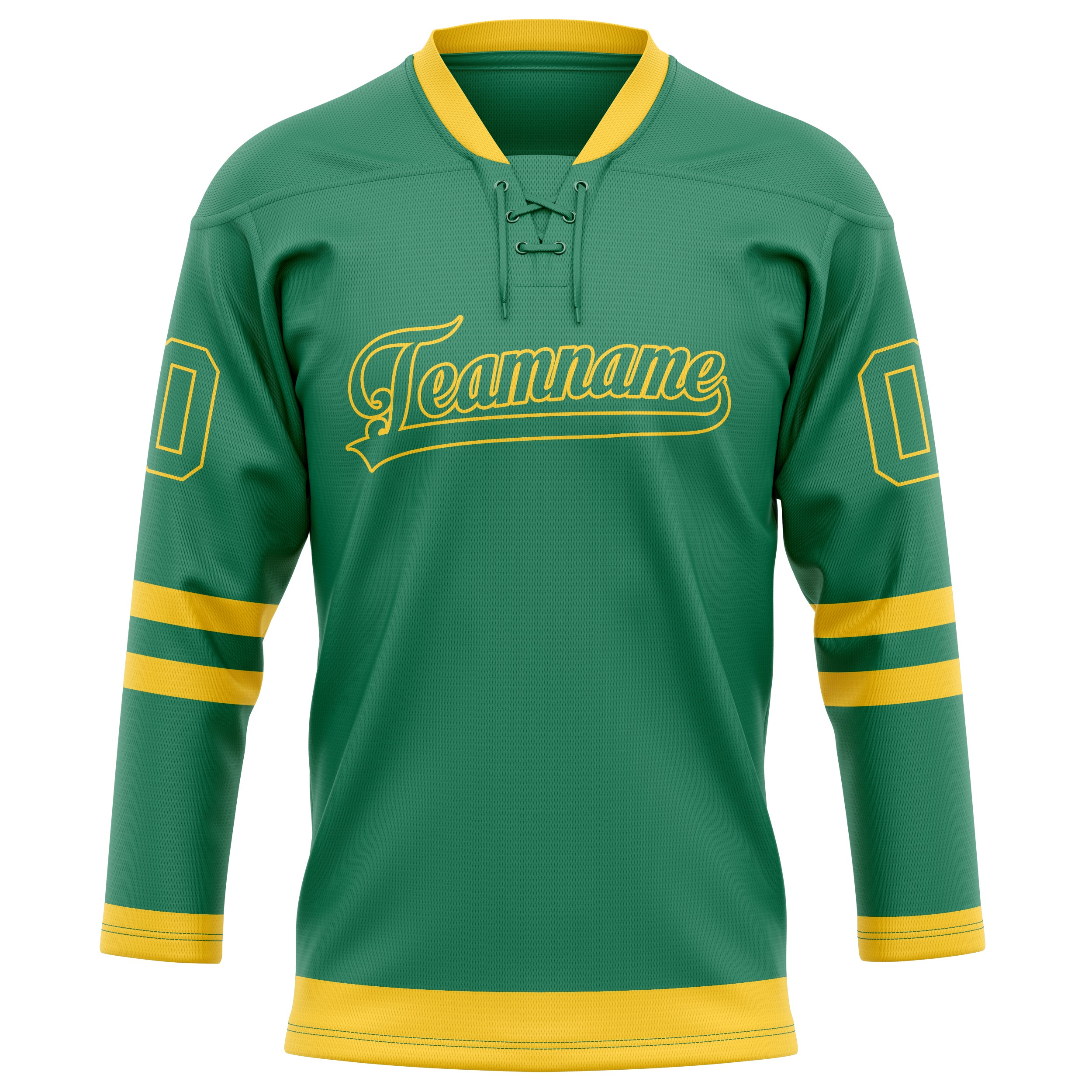 Grün Gold Eishockey Trikot