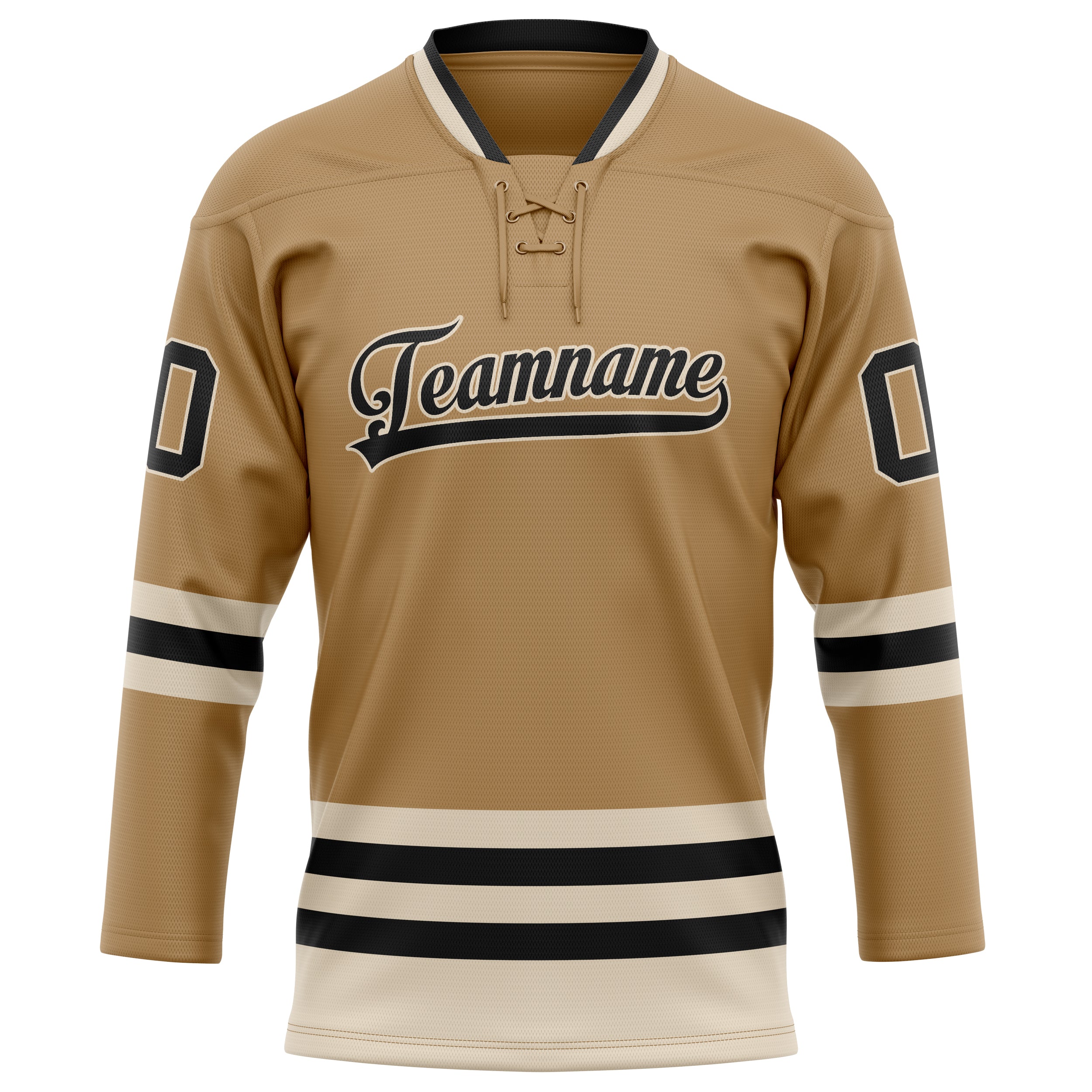 Altgold Creme Eishockey Trikot