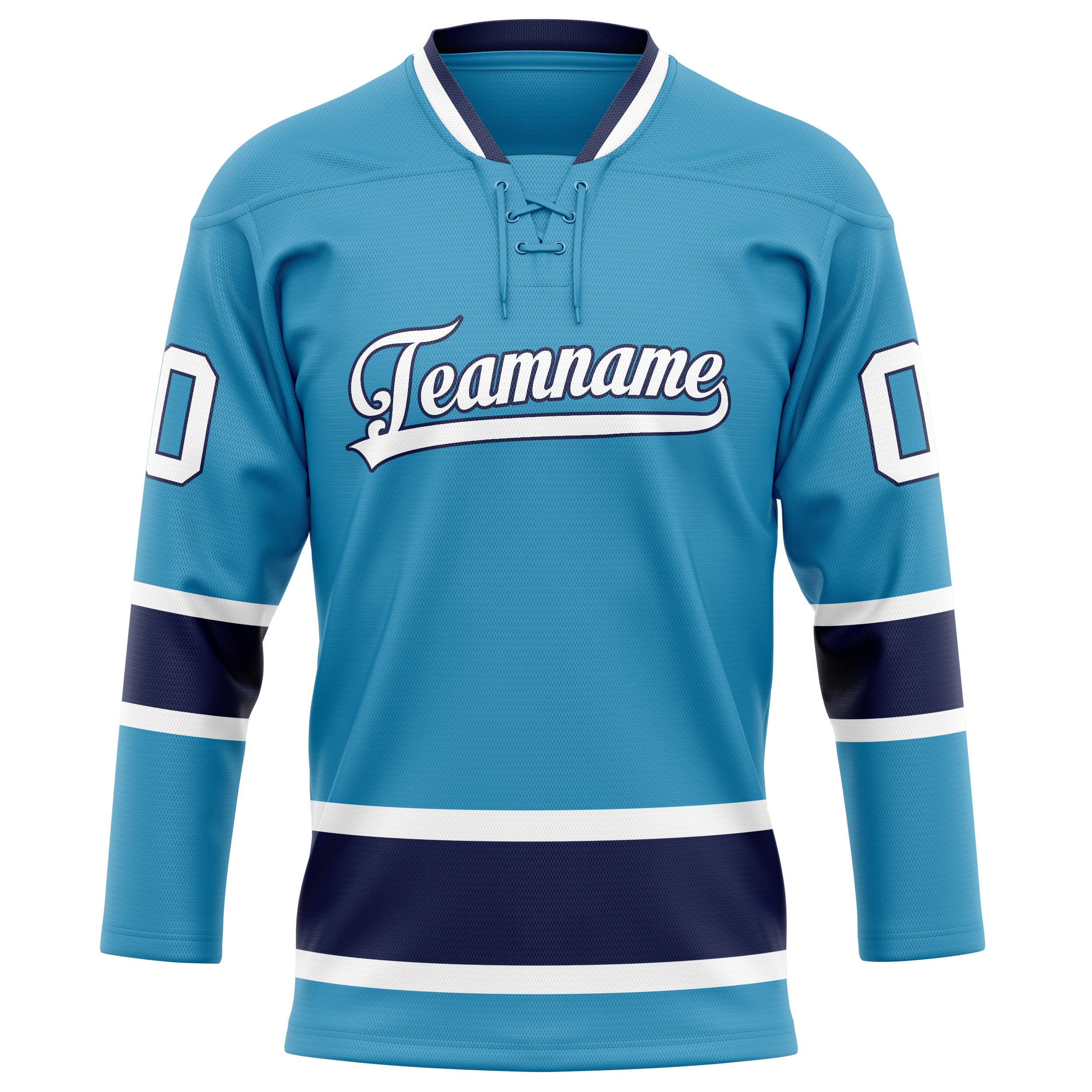 Pantherblau Marineblau Eishockey Trikot