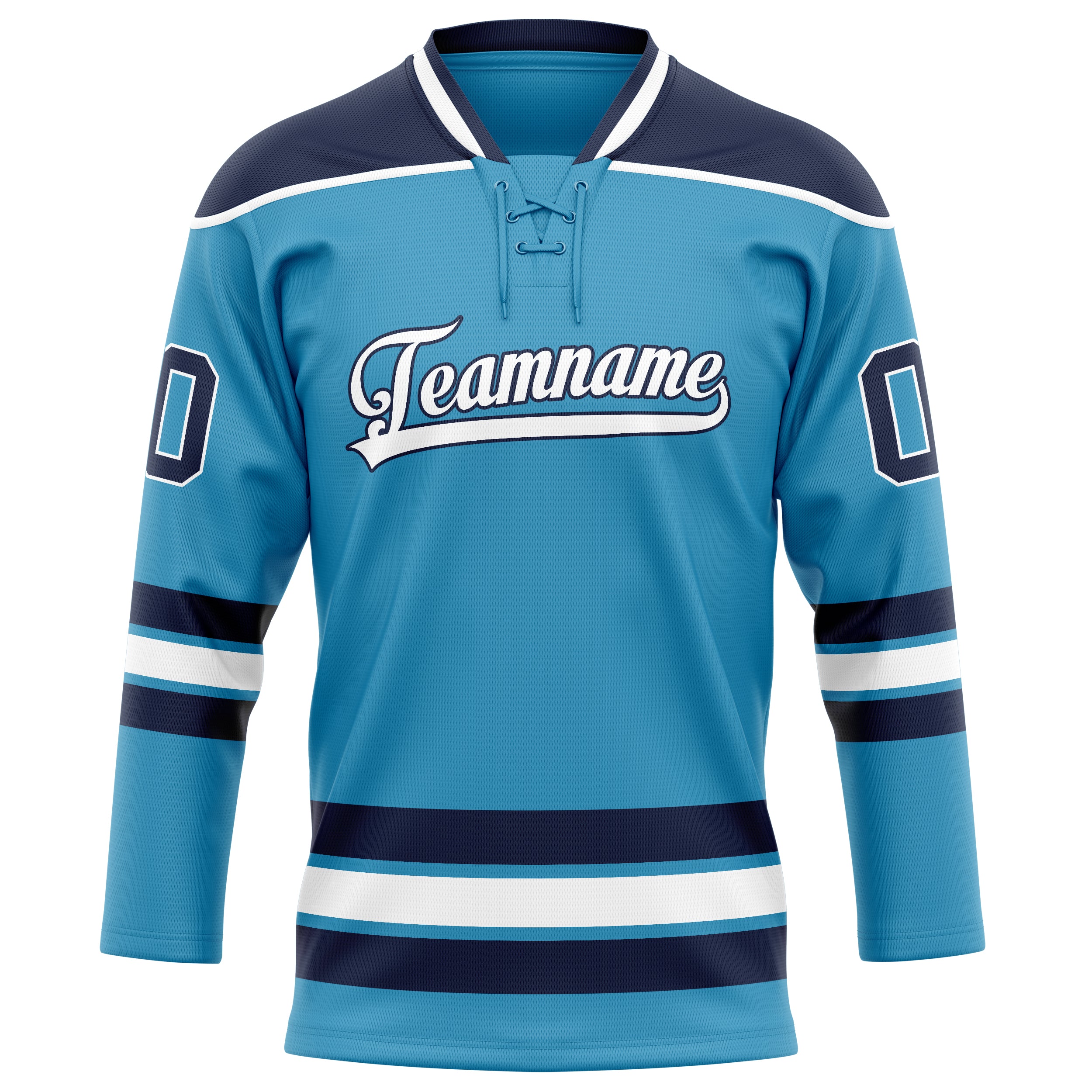 Pantherblau Marineblau Eishockey Trikot