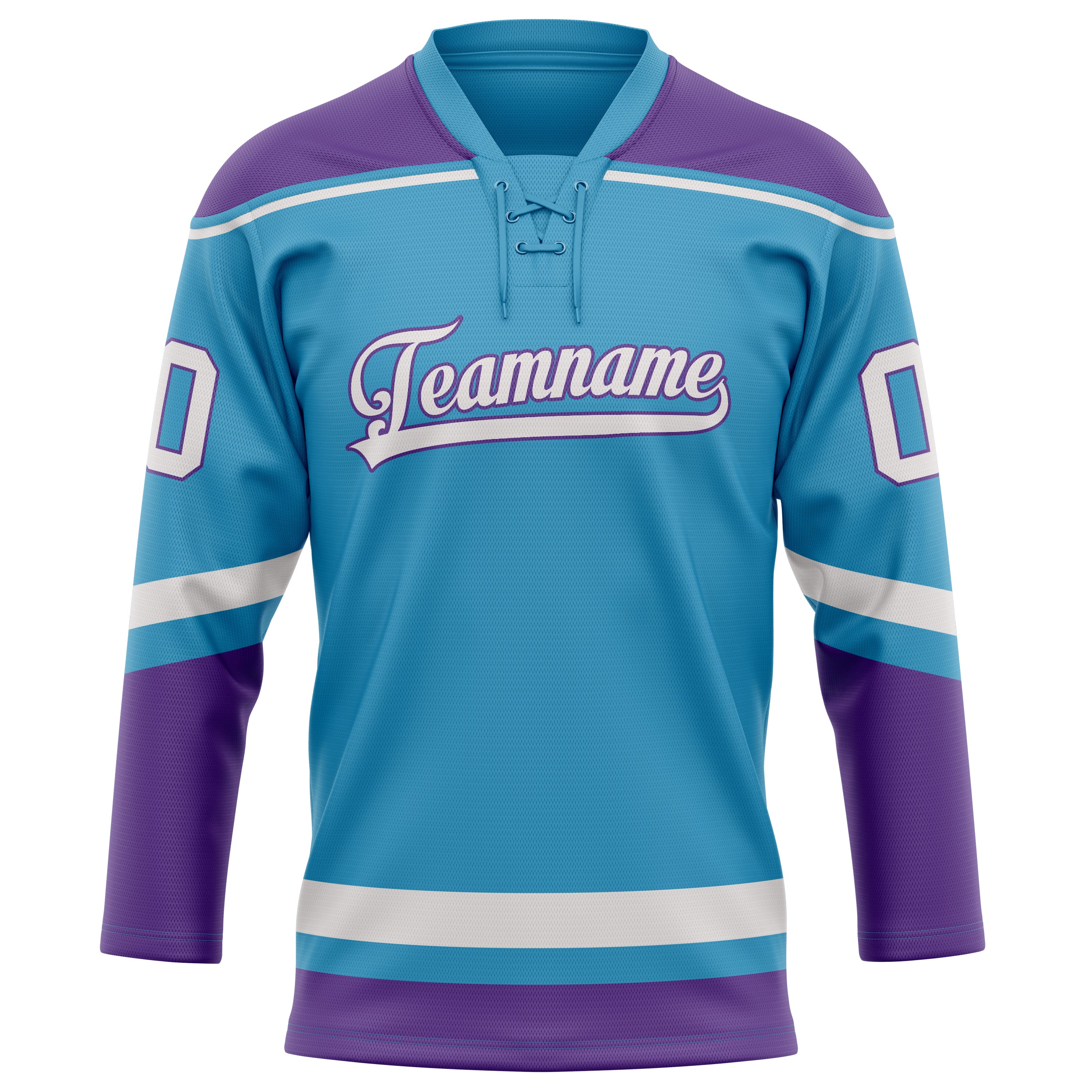 Pantherblau Lila Eishockey Trikot