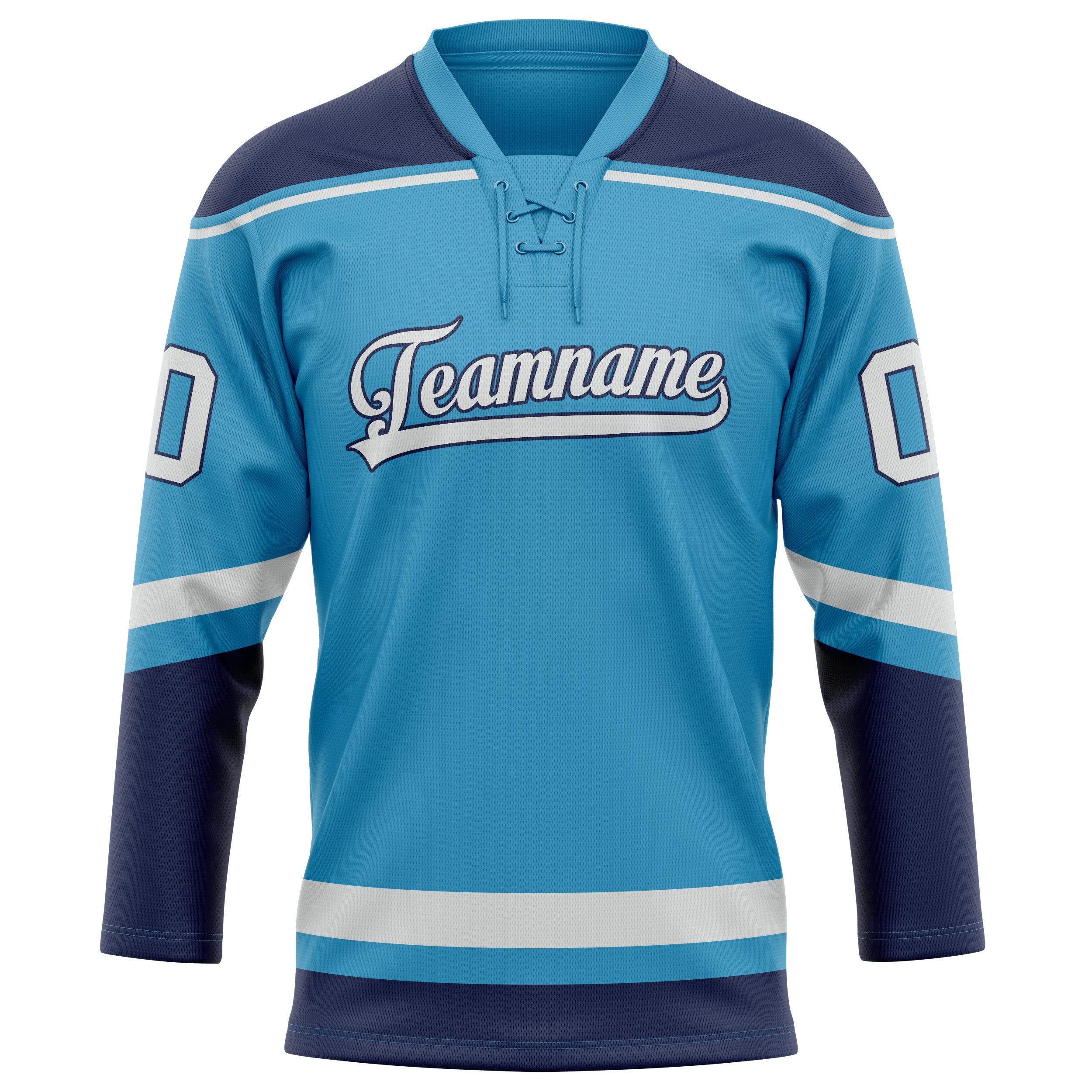 Pantherblau Marineblau Eishockey Trikot