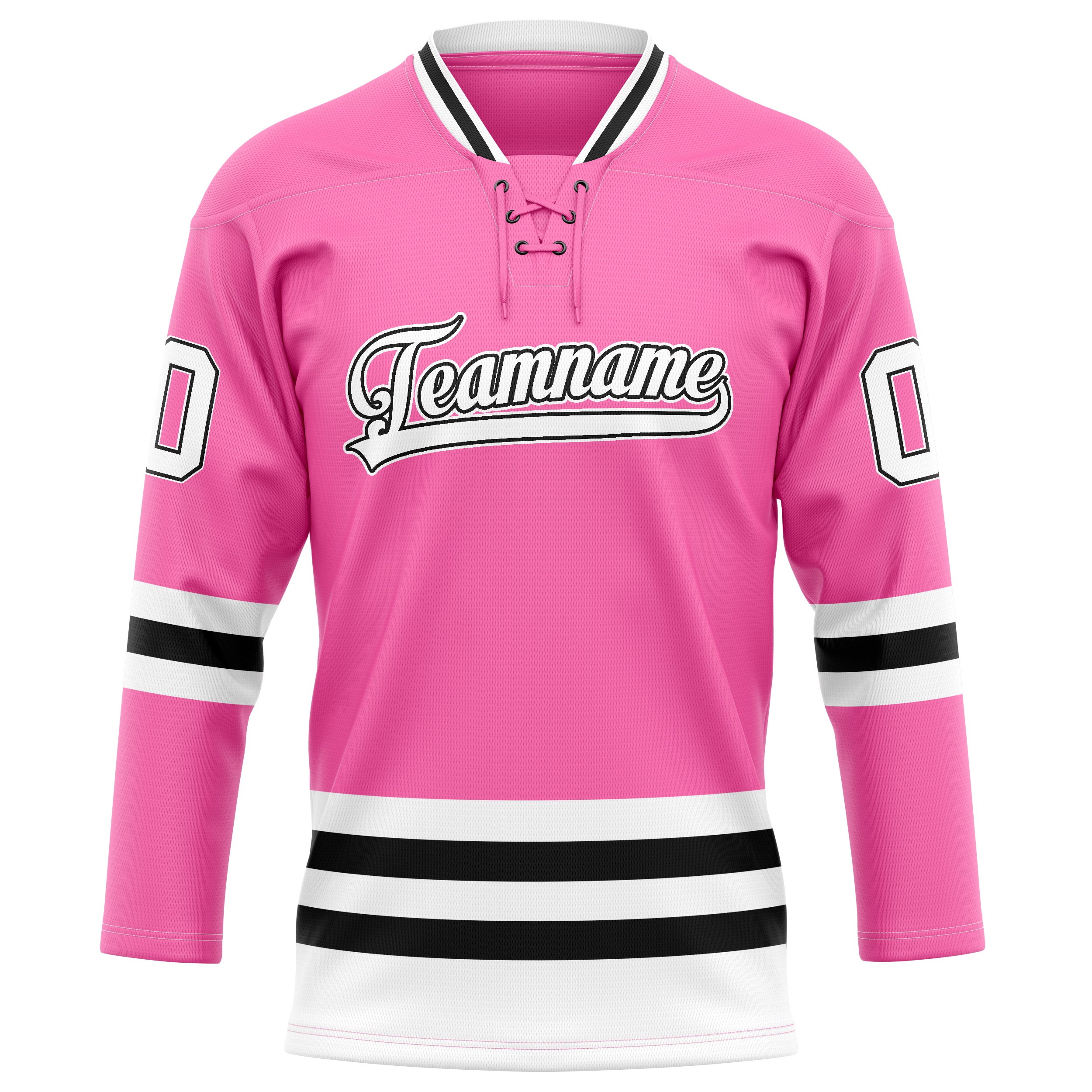 Rosa Schwarz Eishockey Trikot