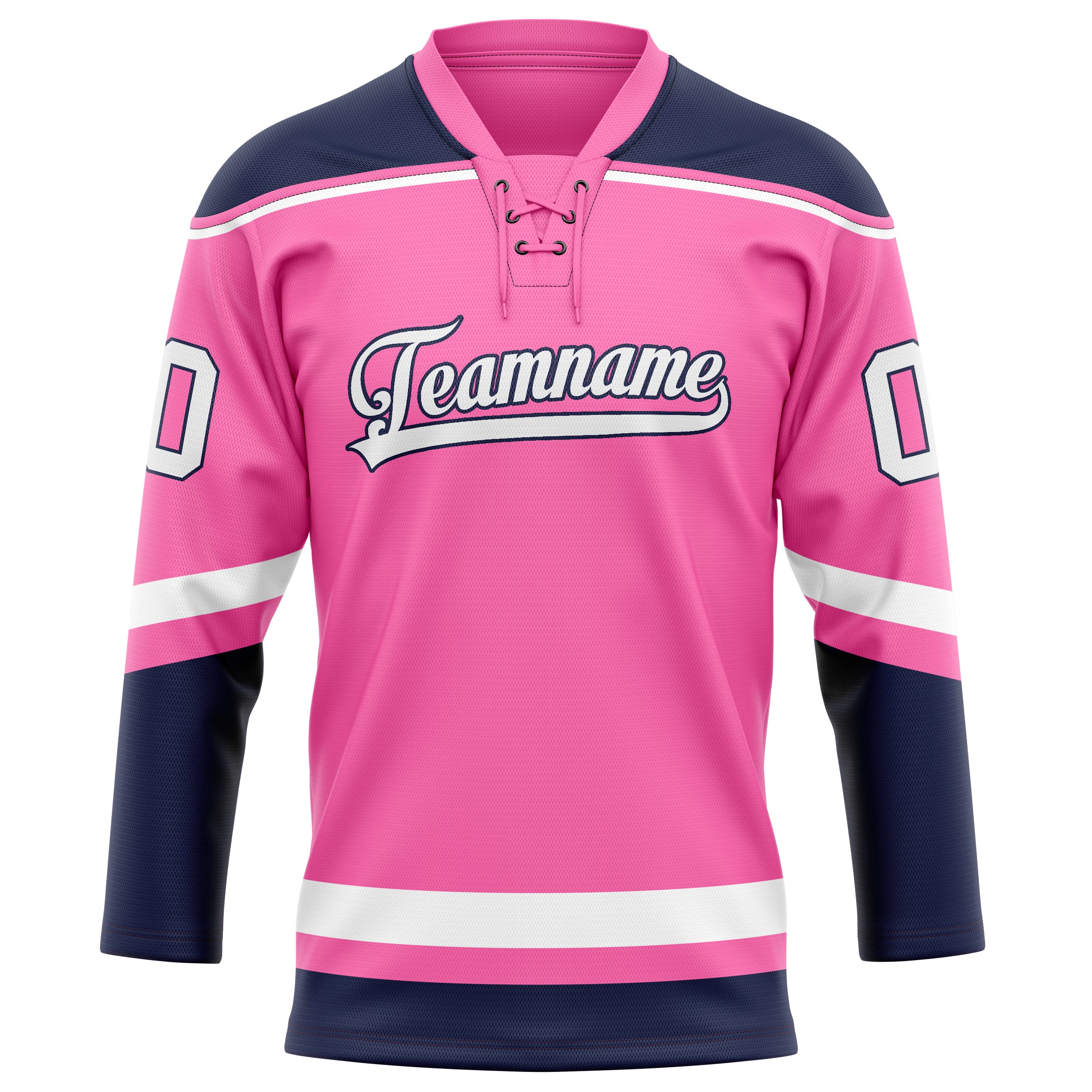 Rosa Schwarz Eishockey Trikot