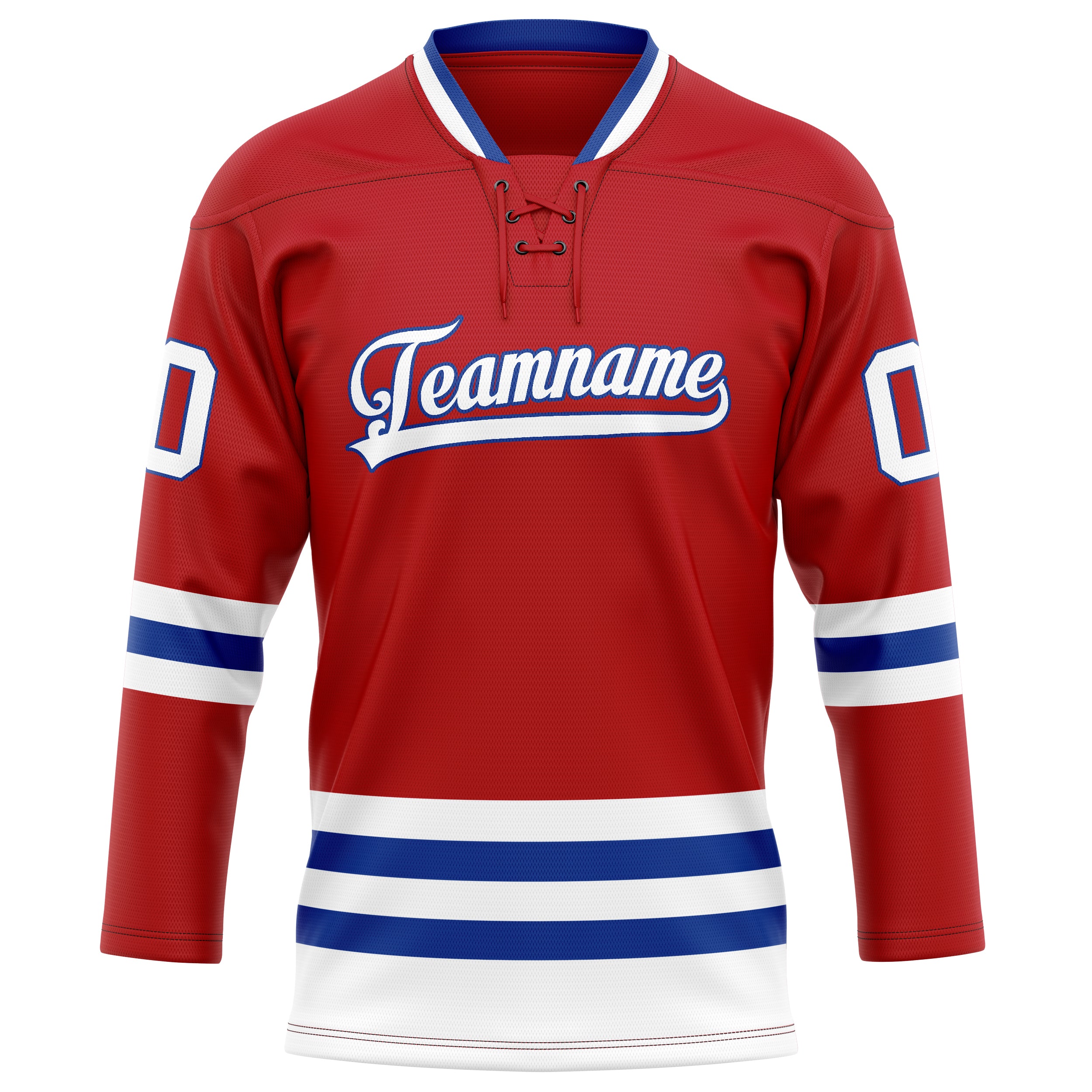 Rot Weiß Eishockey Trikot