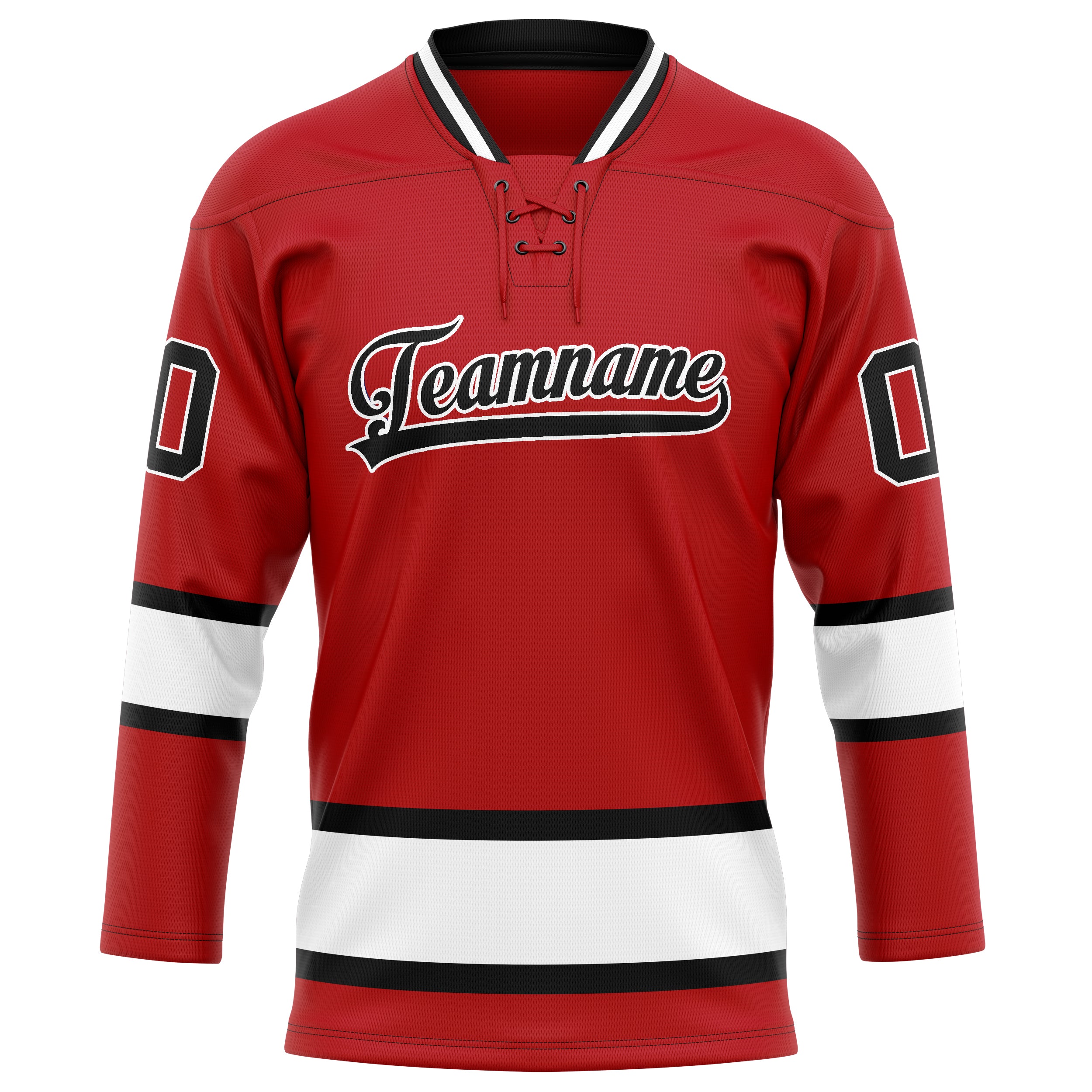 Rot Weiß Eishockey Trikot