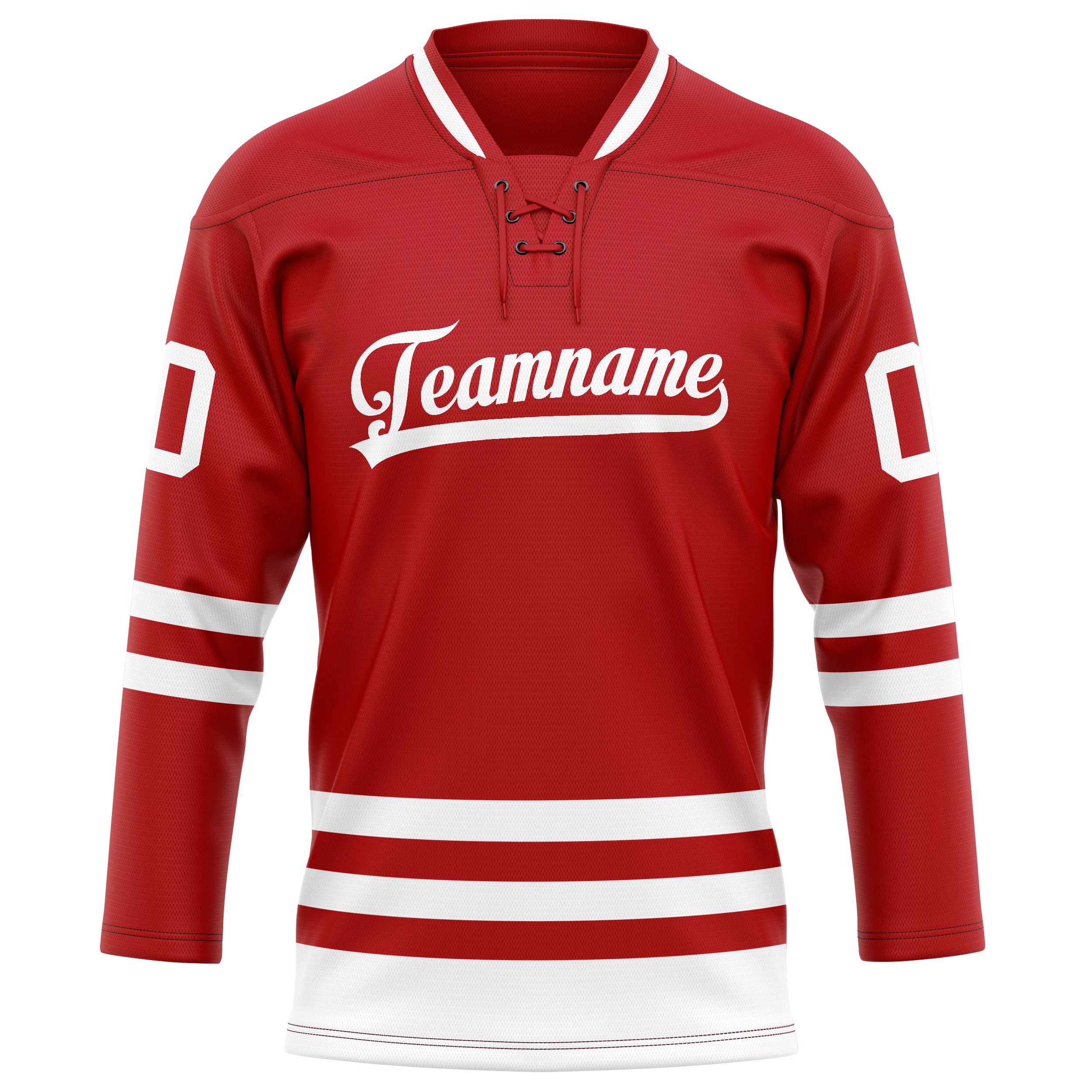 Rot Weiß Eishockey Trikot