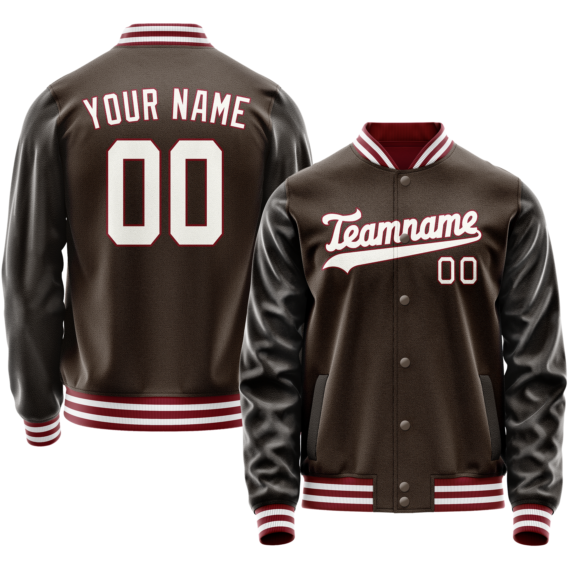 Maßgeschneidertes Braun Weiß Jacke JA02240617XF077
