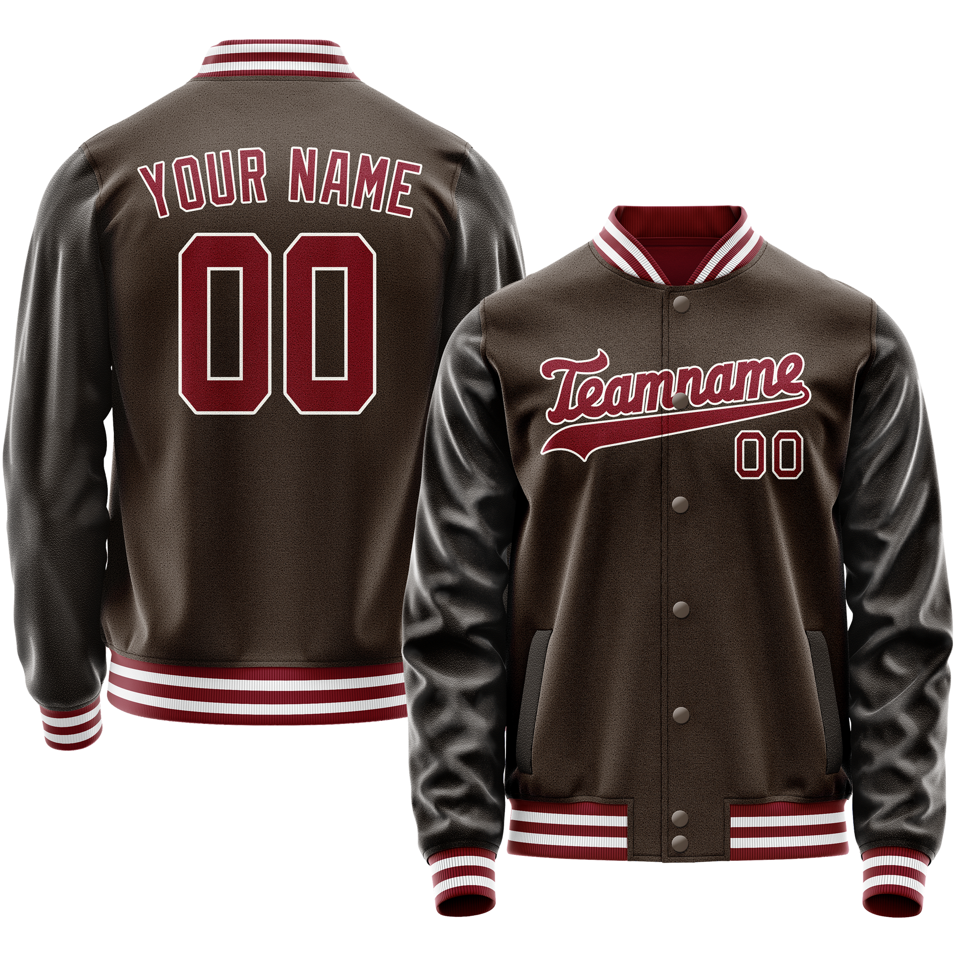 Maßgeschneidertes Braun Rot Jacke JA02240617XF081