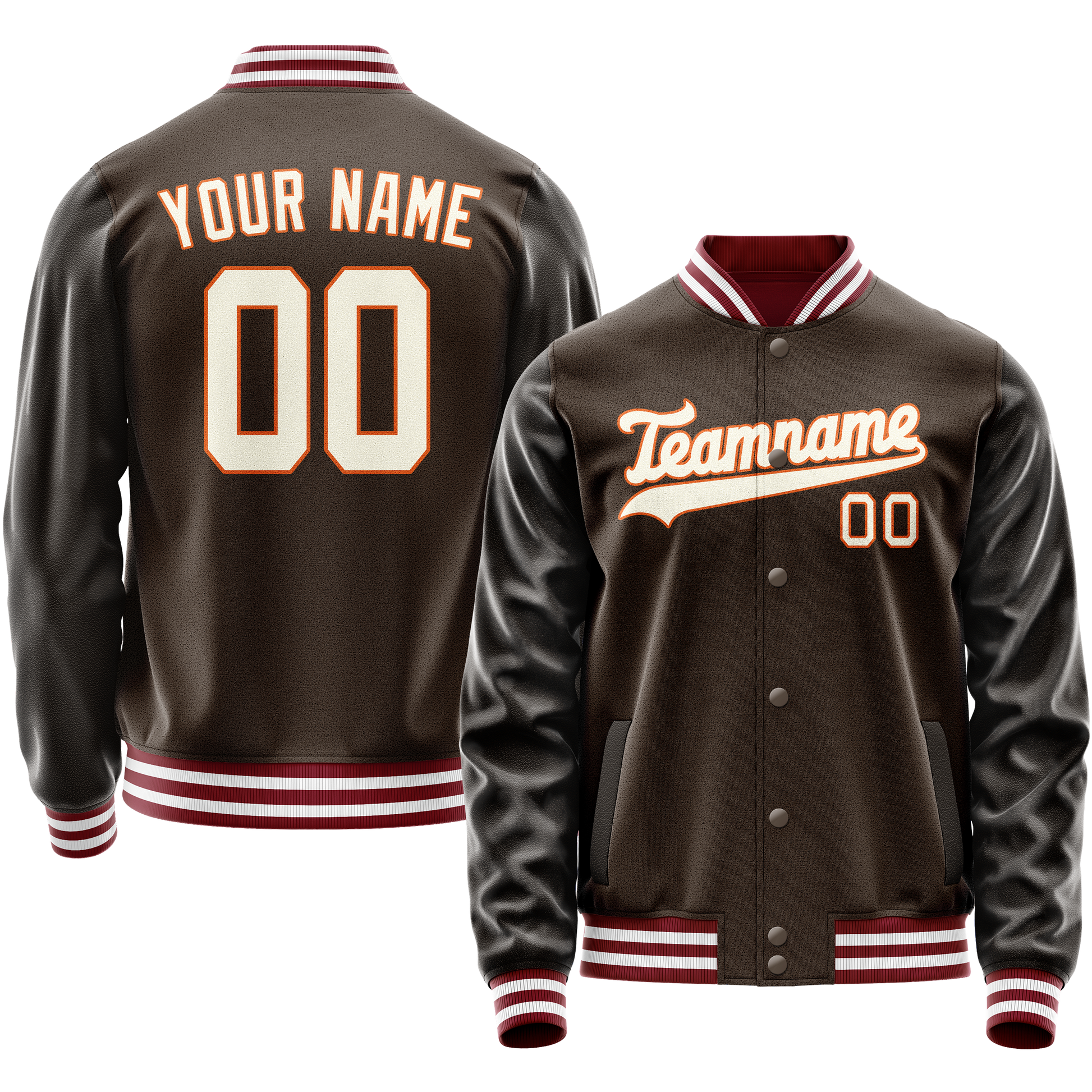 Maßgeschneidertes Braun Grau Jacke JA02240617XF068