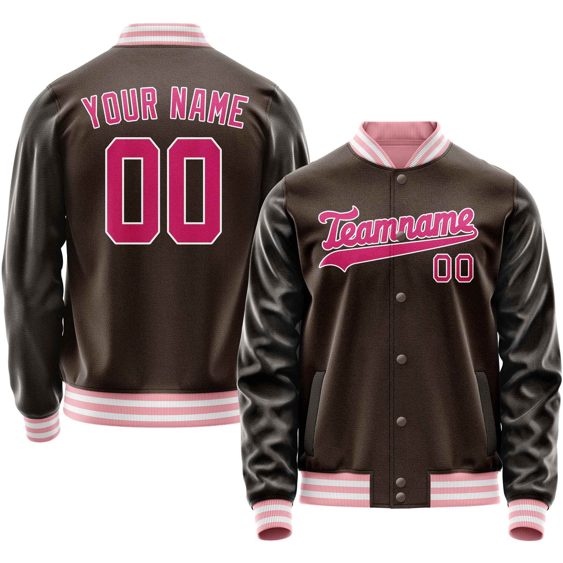 Maßgeschneidertes Braun Rosa Jacke JA02240617XF072