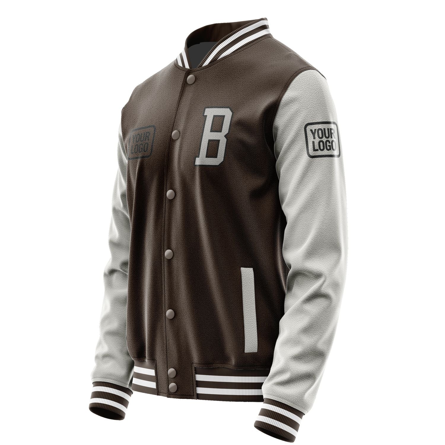 Maßgeschneidertes Braun Grau Jacke JA010104011817040417