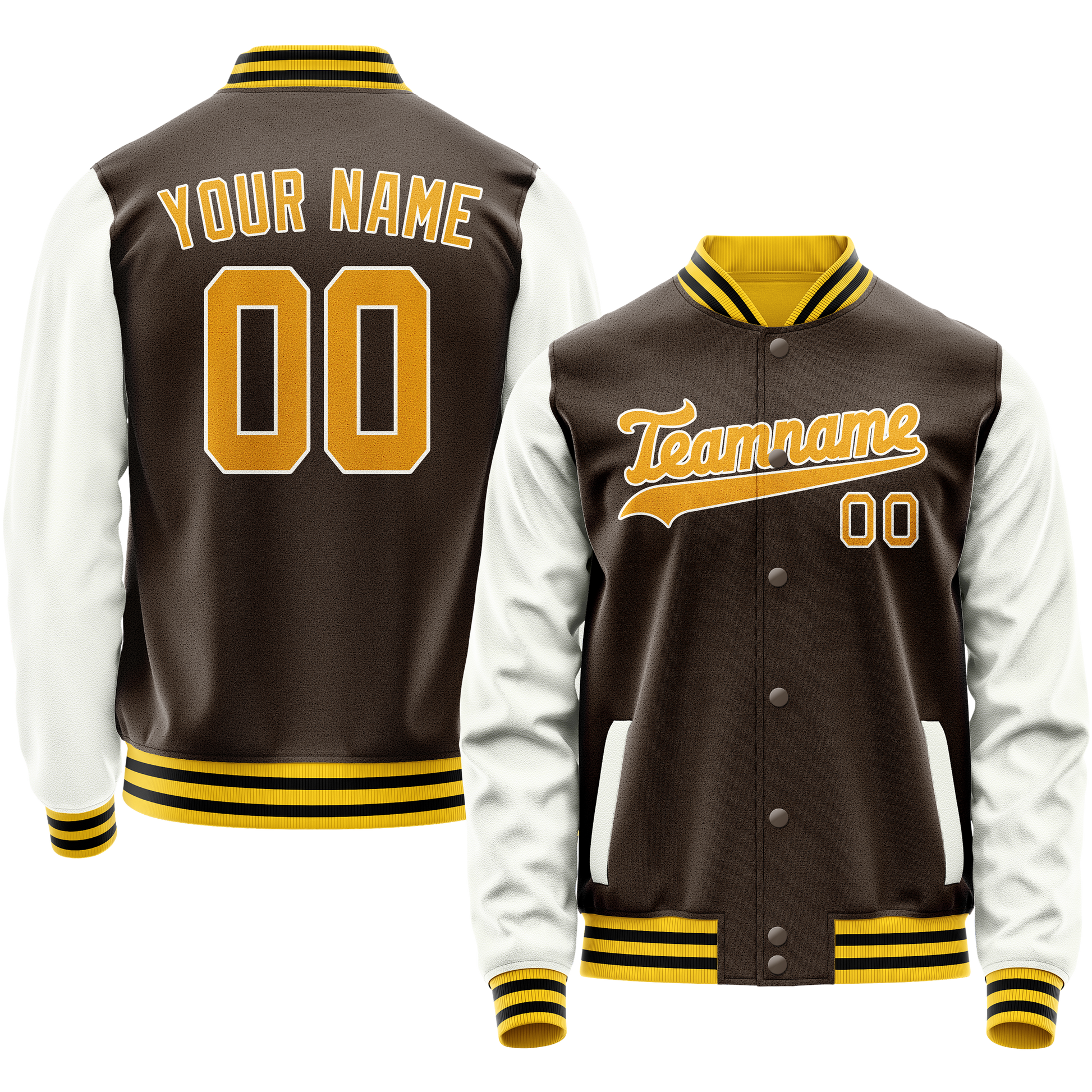 Maßgeschneidertes Braun Weiß Jacke JA02240617XF063