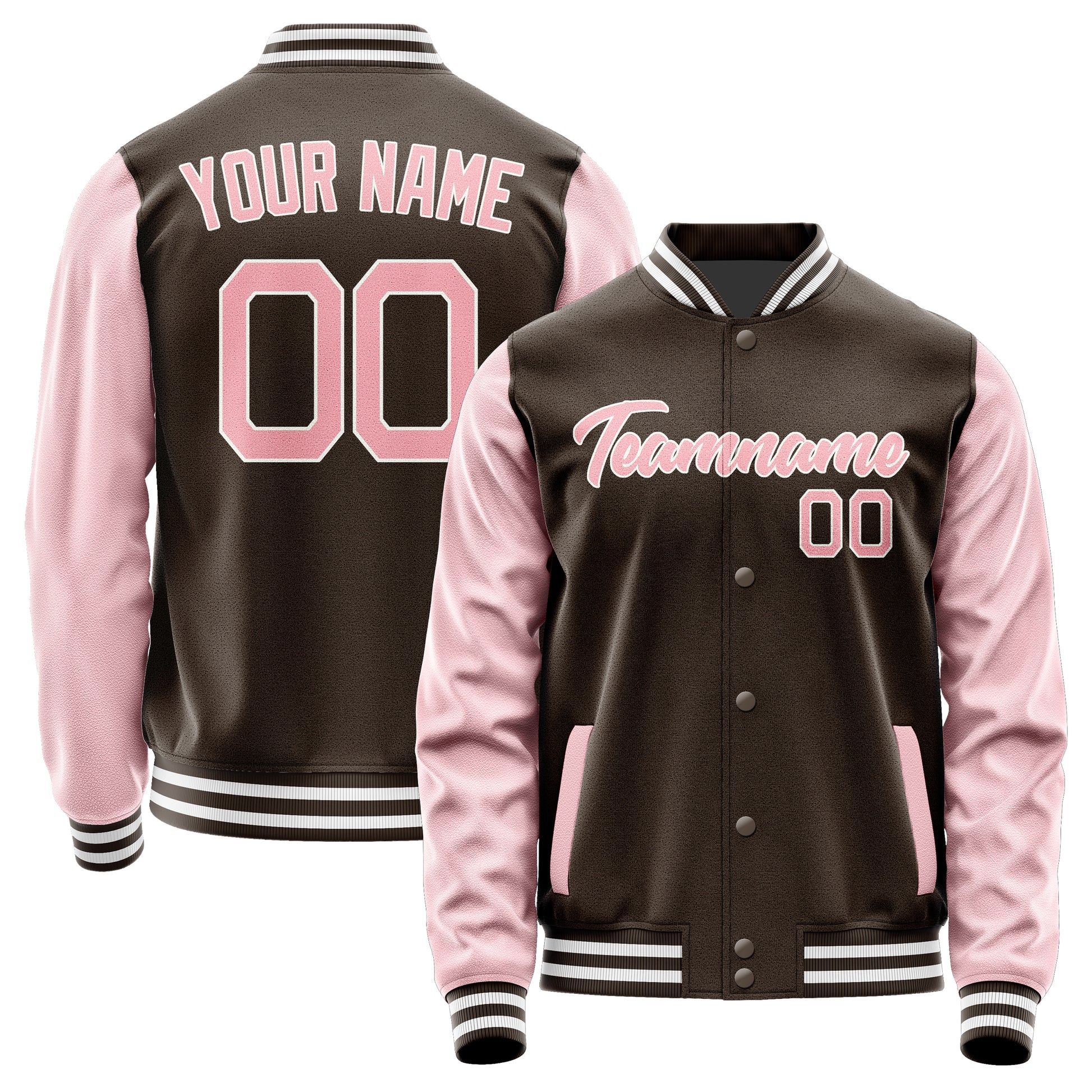 Maßgeschneidertes Braun Rosa Jacke JA0101210118B21821