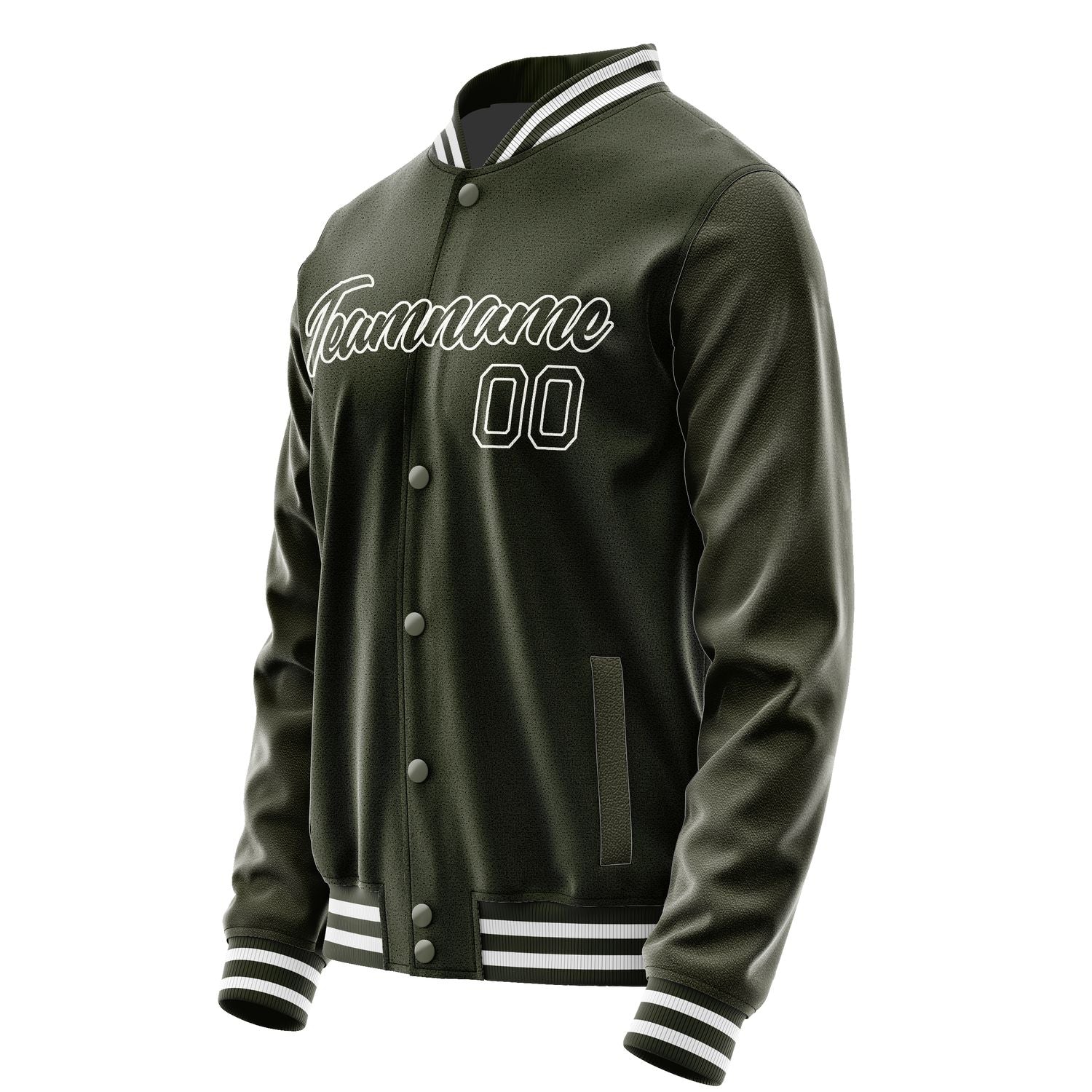 Maßgeschneidertes Dunkles Oliv Braun Jacke JA0202010218B21801