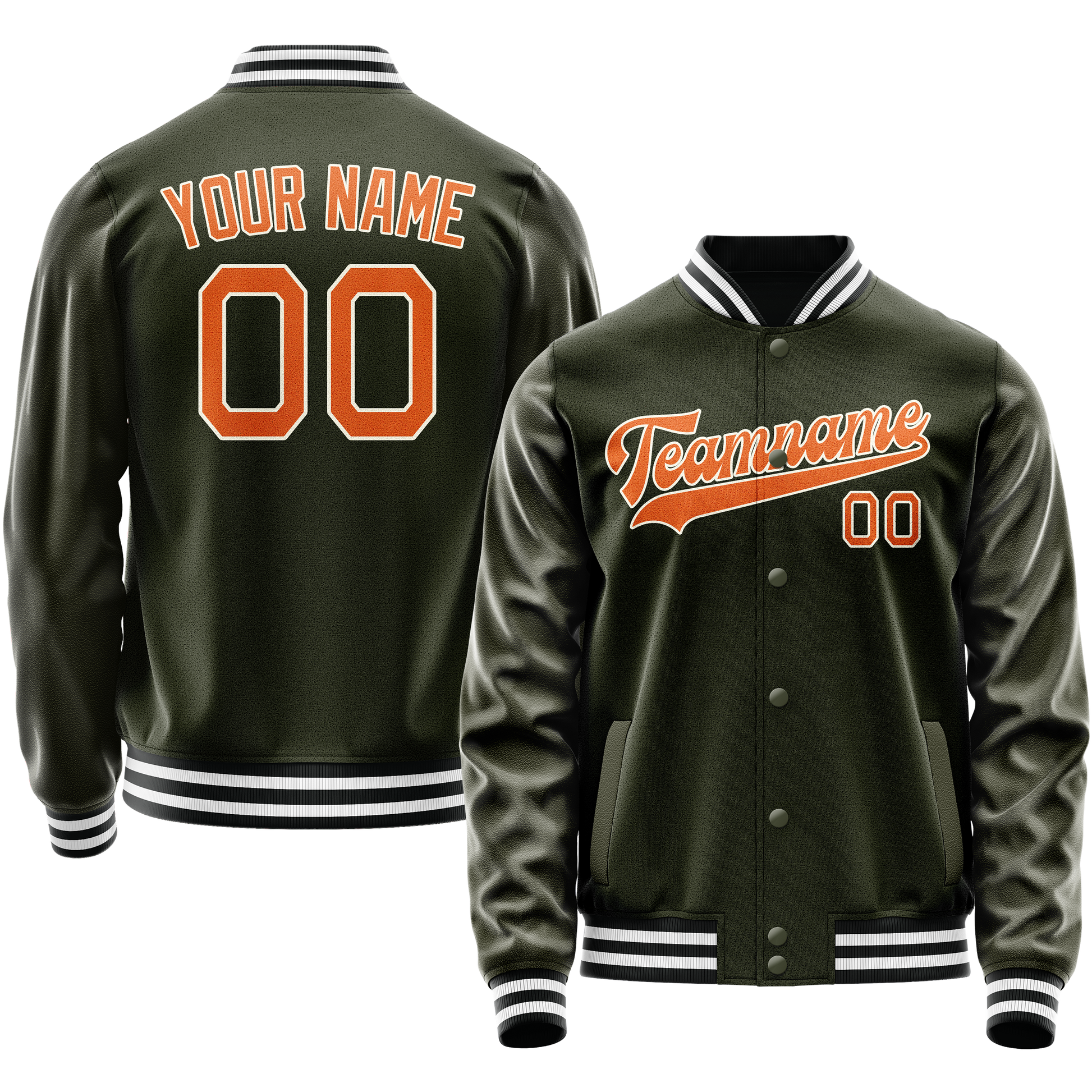 Maßgeschneidertes Oliv Orange Jacke JA02240617LH302