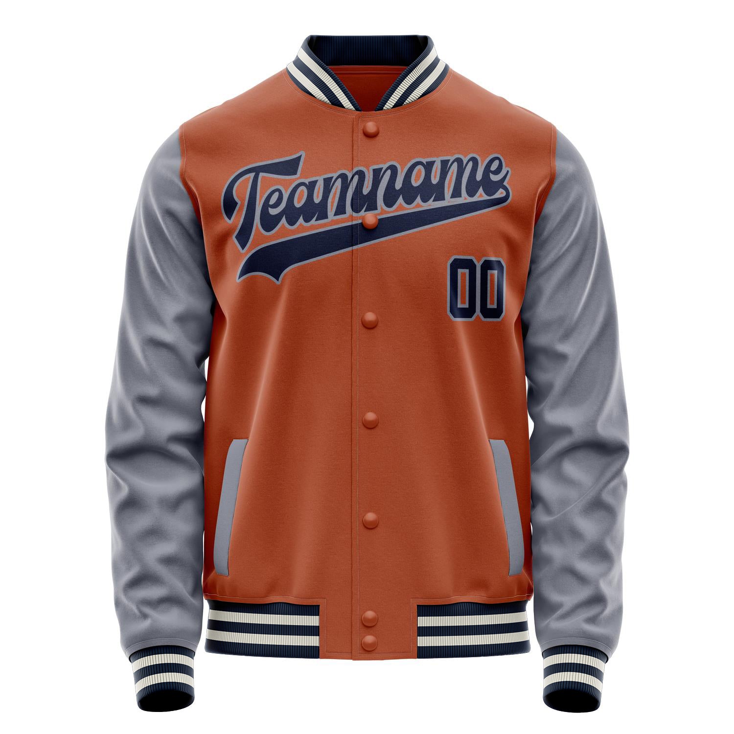 Maßgeschneidertes Texas Orange Grau Jacke