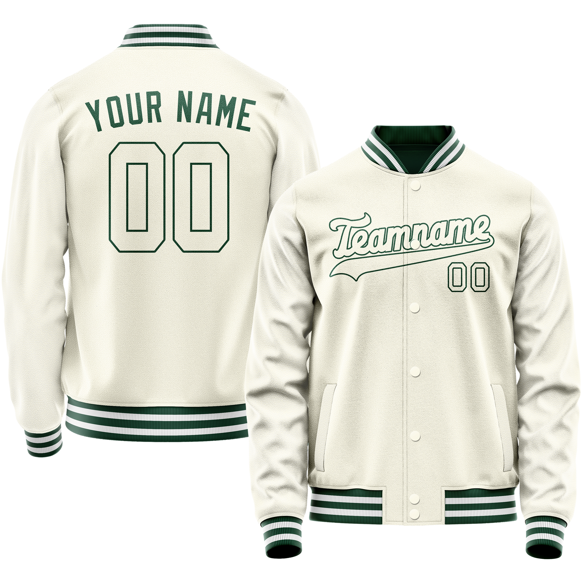 Maßgeschneidertes Creme Kelly Grün Jacke JA02240617JC099