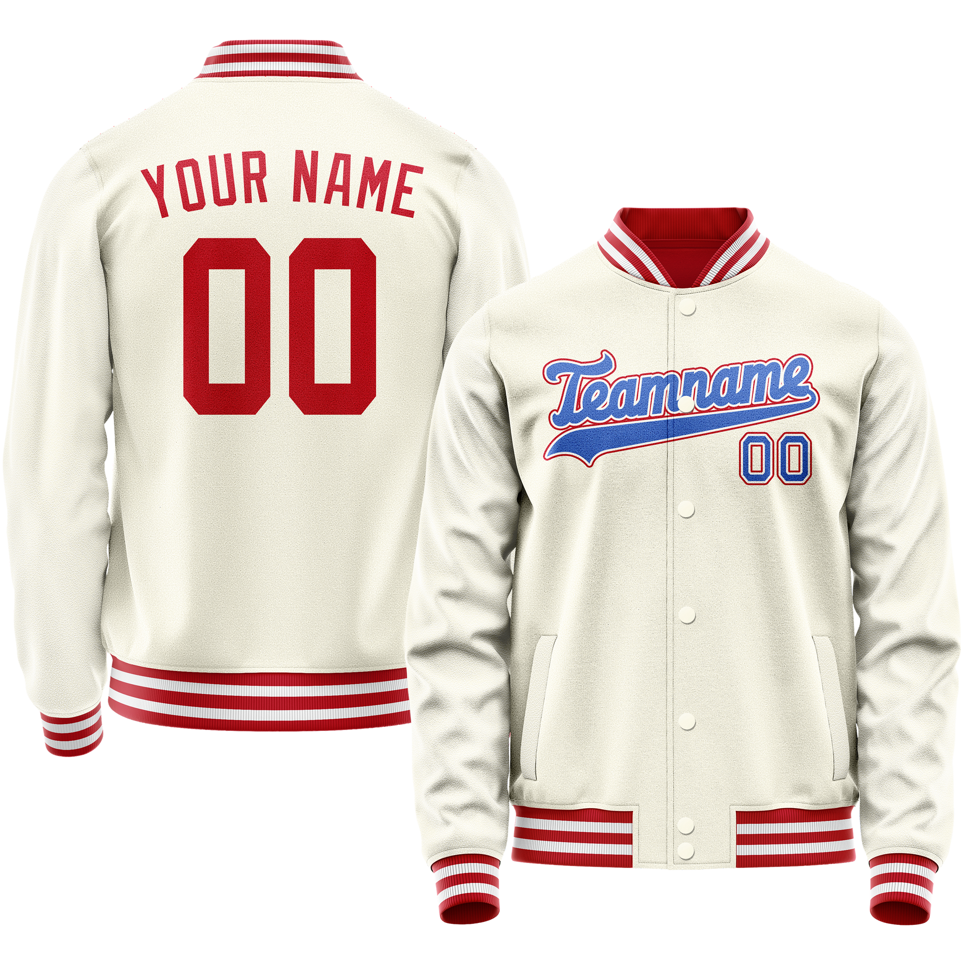Maßgeschneidertes Creme Rot Jacke JA02240617JC110