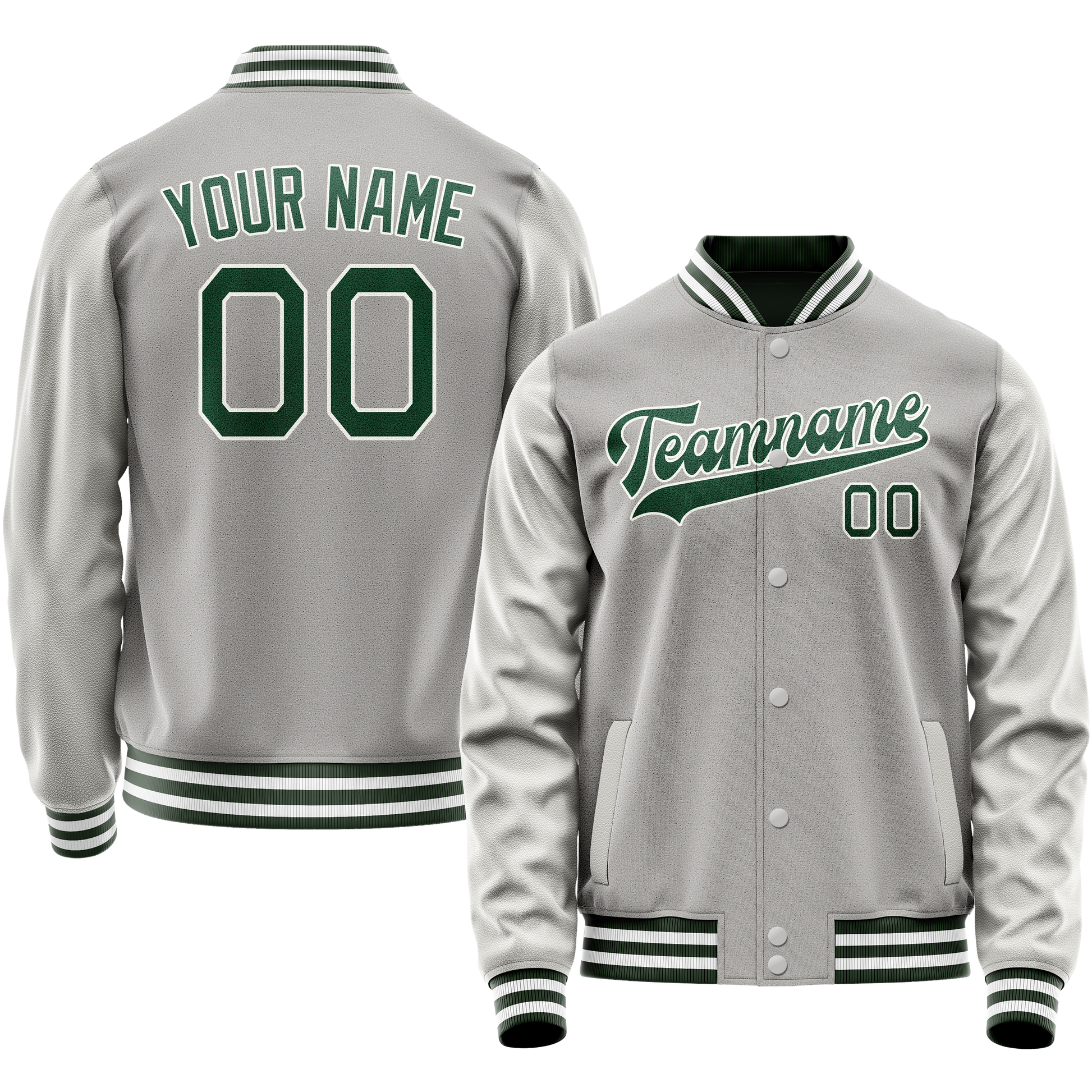 Maßgeschneidertes Grau Kelly Grün Jacke JA02240617YH162