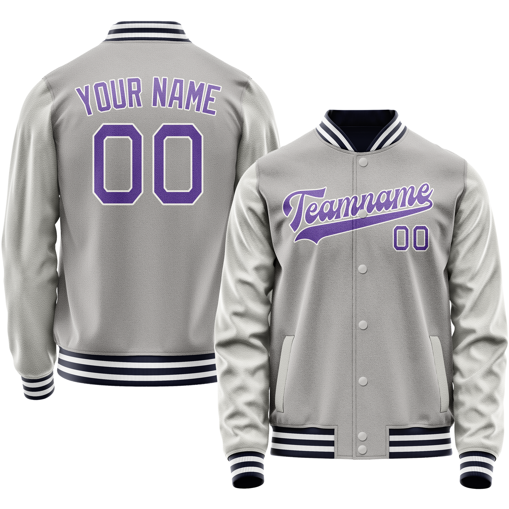 Maßgeschneidertes Grau Lila Jacke JA02240617YH160