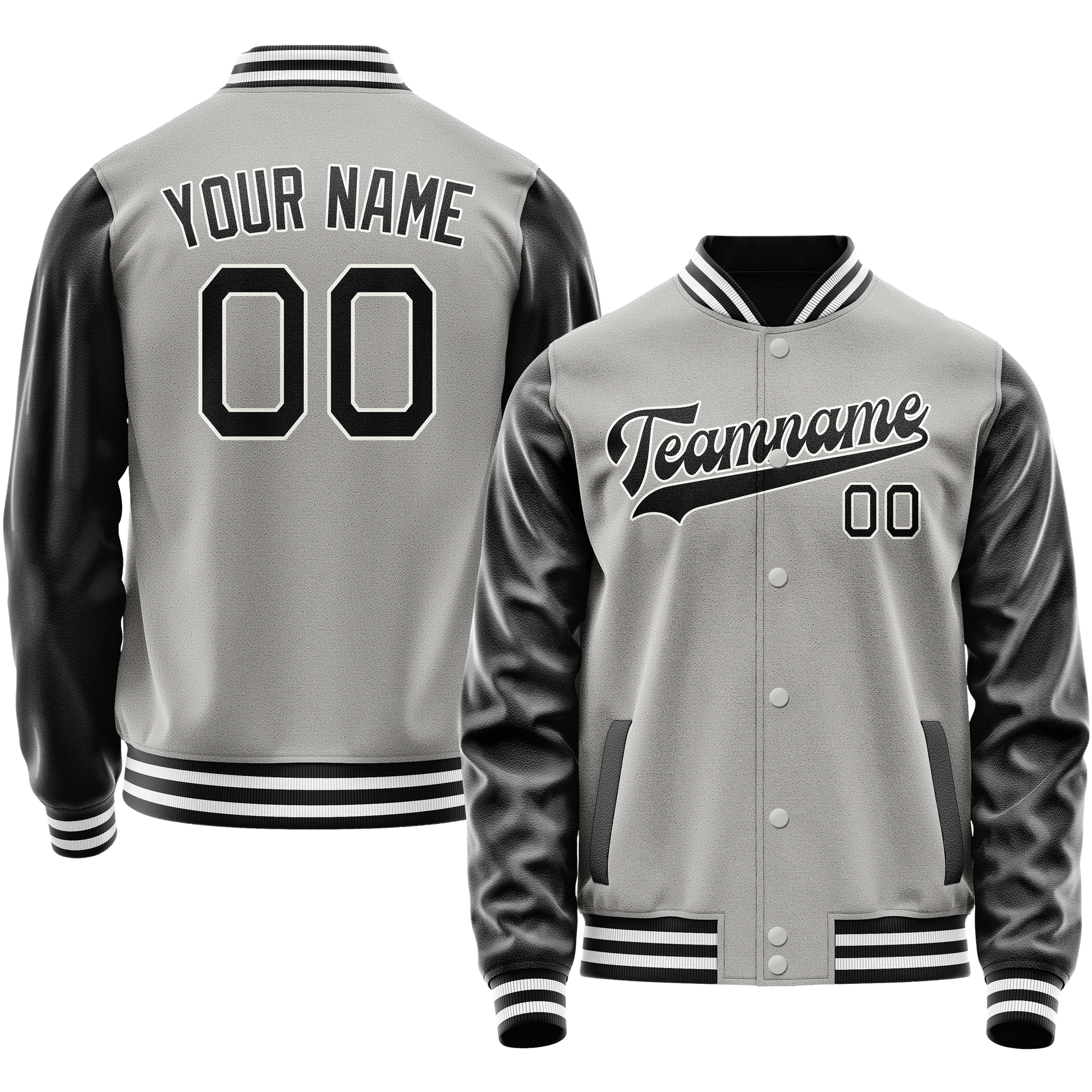 Maßgeschneidertes Grau Schwarz Jacke JA02240617YH157