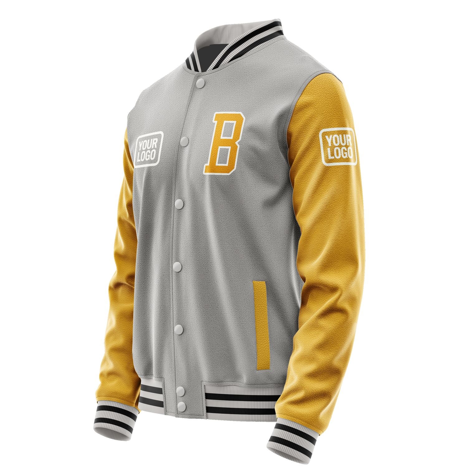 Maßgeschneidertes Grau Gelb Jacke JA040419041718191918