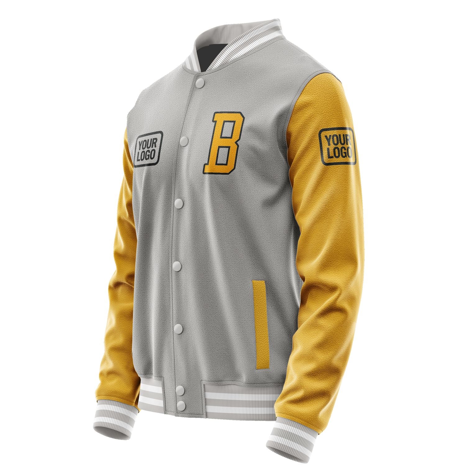 Maßgeschneidertes Grau Gelb Jacke JA040419041817191917