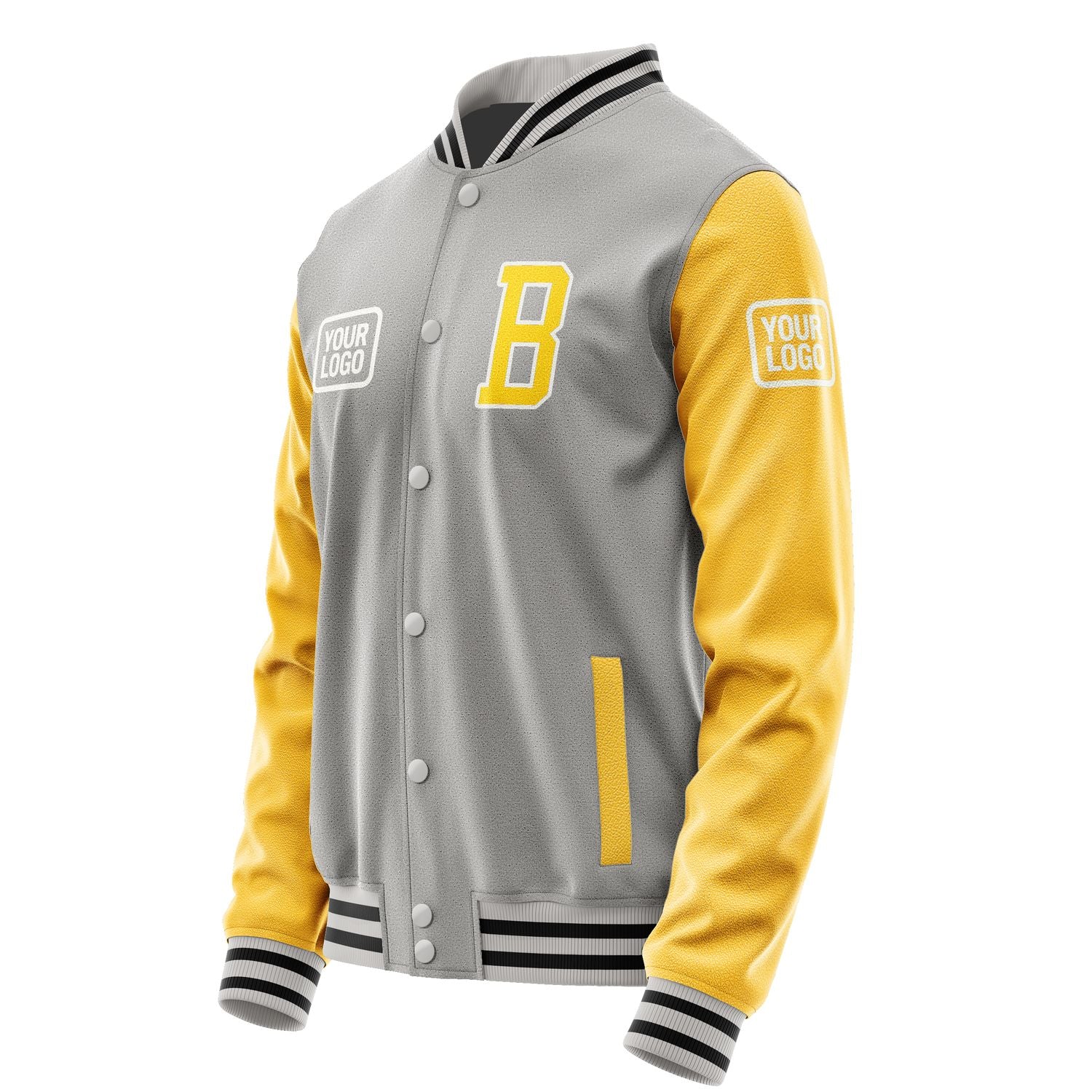 Maßgeschneidertes Grau Gold Jacke JA040430041718303018